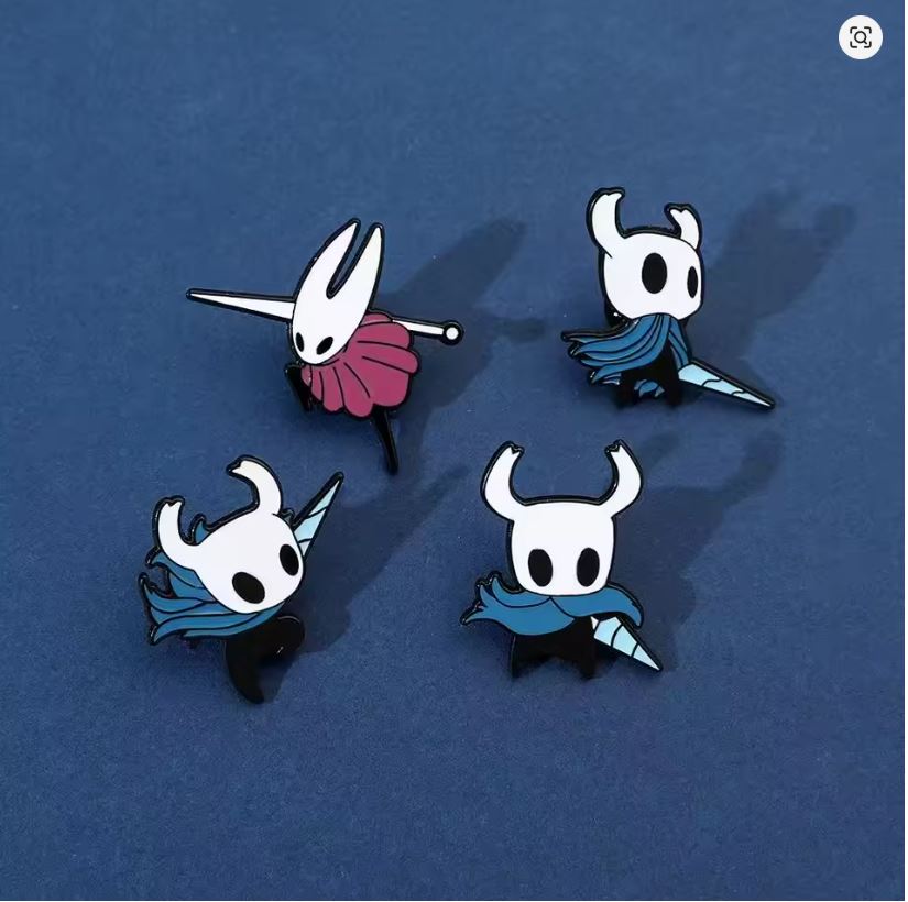 Pin Esmaltado - Hollow Knight- Varios Diseños (Precio Por Pieza)