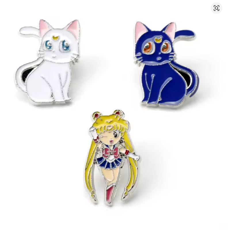 Pines Esmaltados - Sailor Moon (Precio Por Pieza)