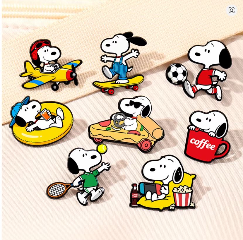 Pin Esmaltado - Snoopy (Precio Por Pieza)