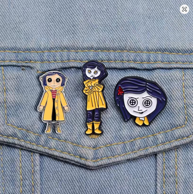 Pin Esmaltado - Coraline - Varios Diseños - Precio Por Pieza