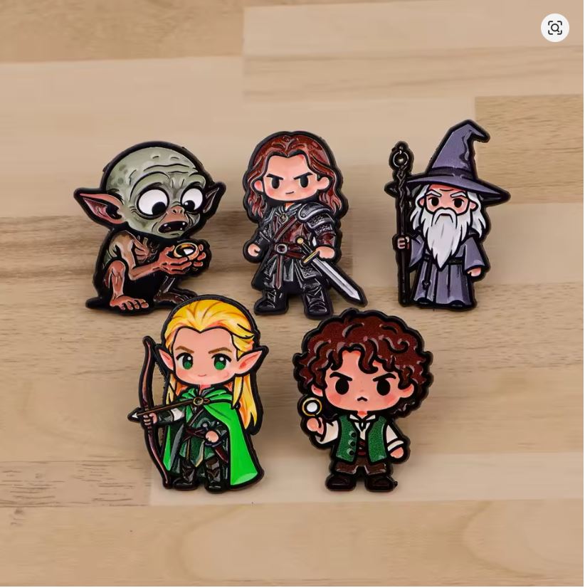 Pin Esmaltado - El Señor De Los Anillos - Varios Personajes - Precio Por Pieza