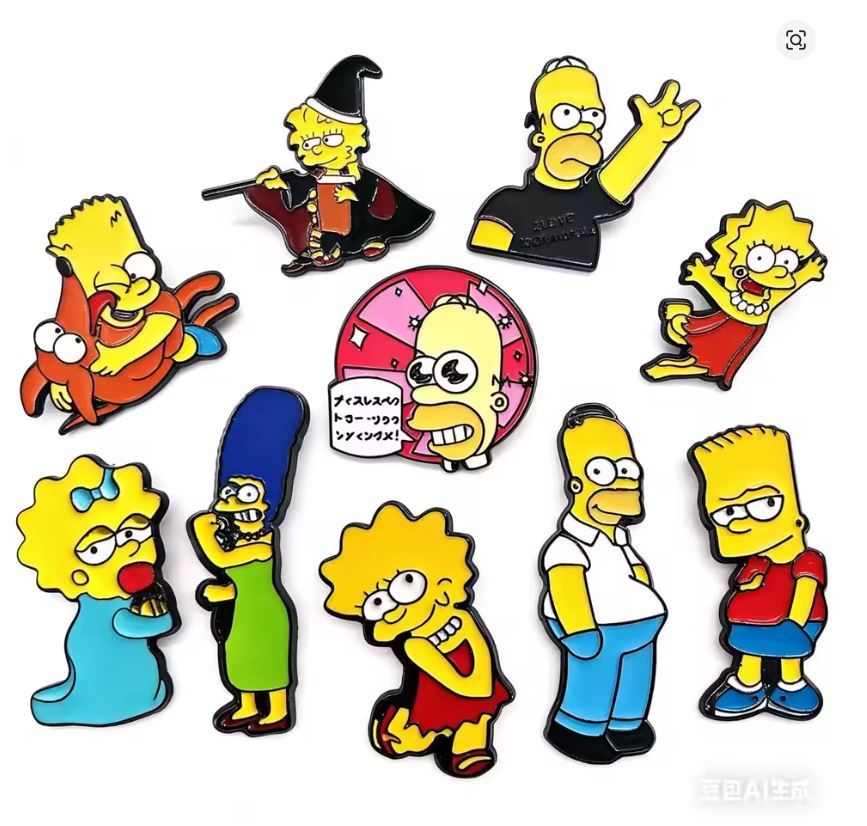 Pin Esmaltado - Los Simpsons (Varios Modelos)