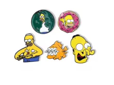 Pin Esmaltado - Los Simpson - Varios Diseños - Precio Por Pieza