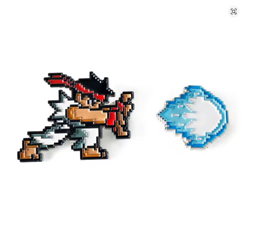 Pin Esmaltado - Street Fighter - Ryu + Haducken