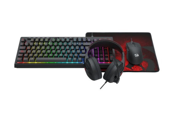 Redragon S147 - Kit 4 En 1 Black K515 Rgb+M724+H211+P016