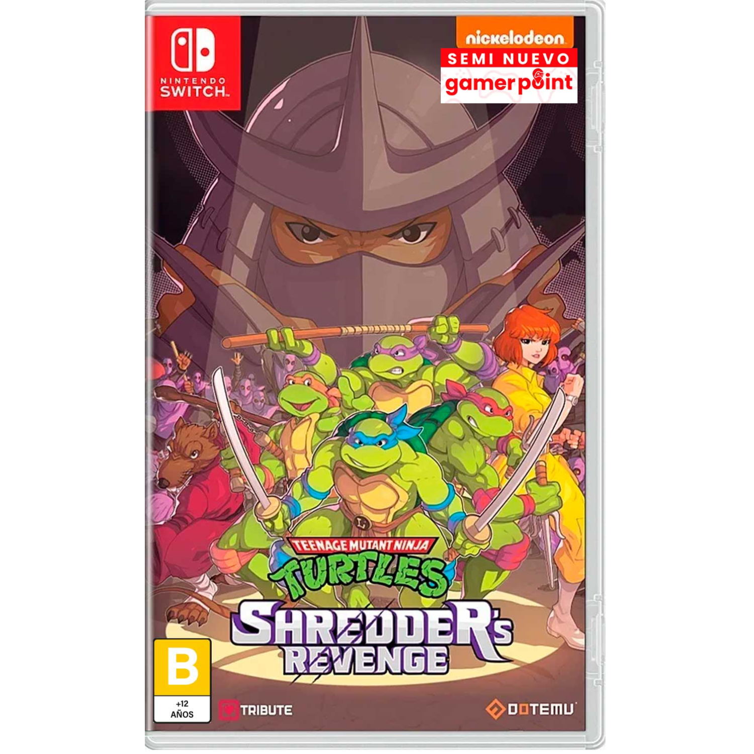 Teenage Mutant Ninja Sheredder Revenge Nintendo Switch Usado