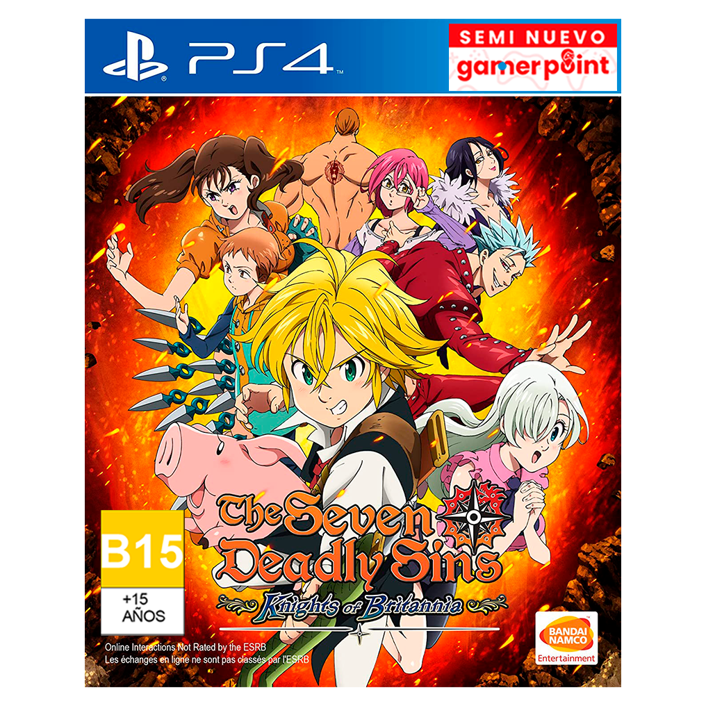 The Seven Deadly Sins Knights Of Britannia Ps4 Usado