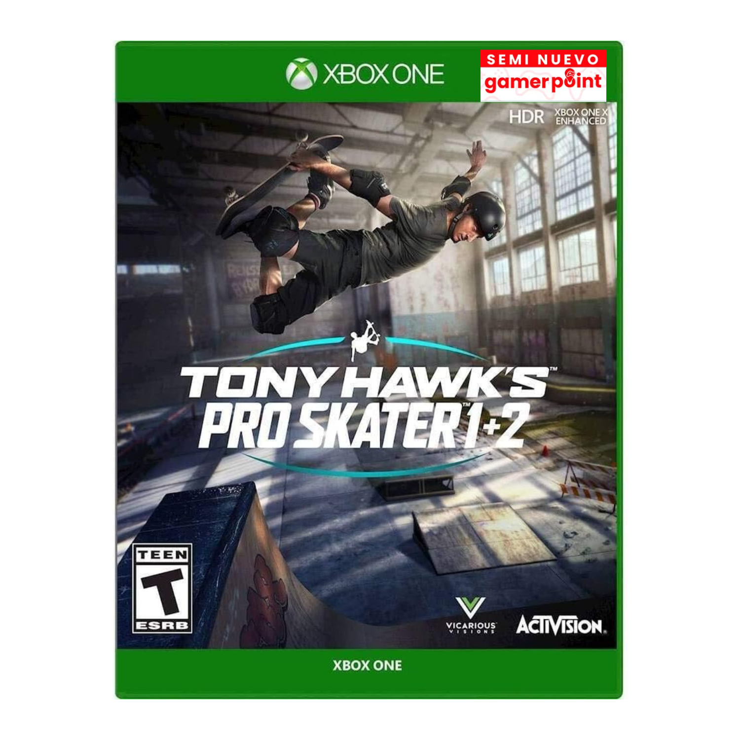Tony Hawk's Pro Skate 1 + 2 Xbox one Usado