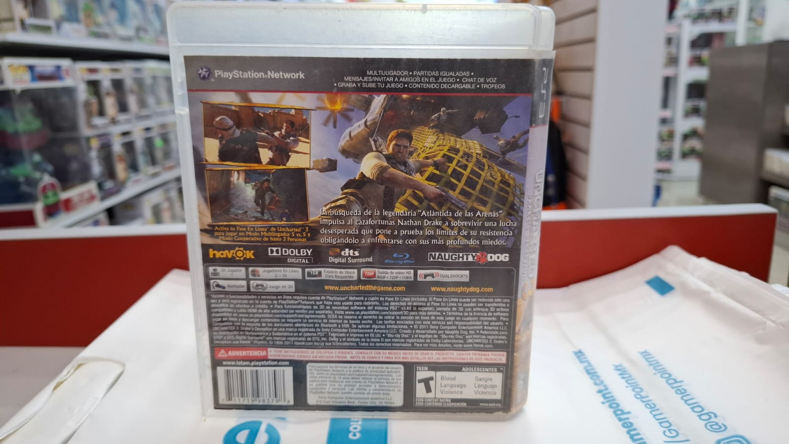 Uncharted 3 Drake's Deception PS3 Usado