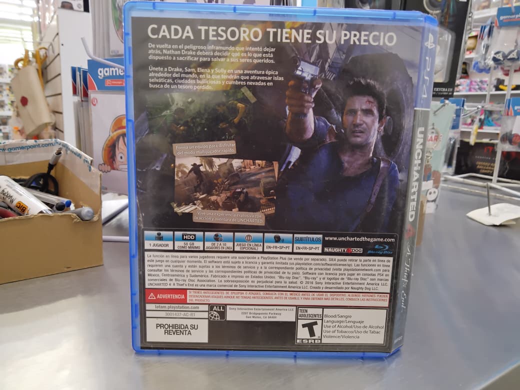 Uncharted 4 Ps4 Usado