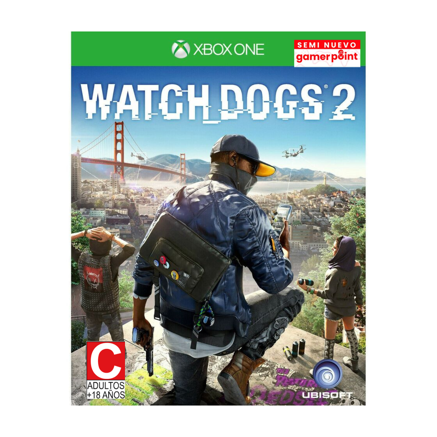 Watch Dogs 2 Xbox one Usado