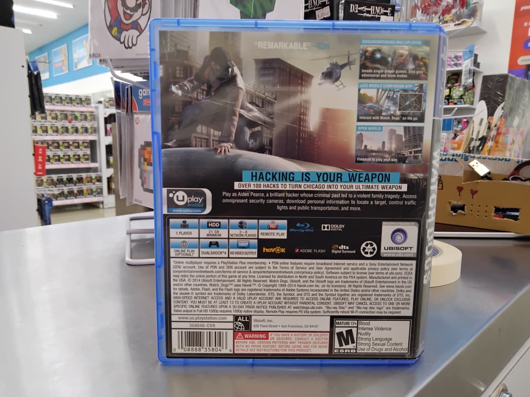 Watch Dogs Ps4 Usado