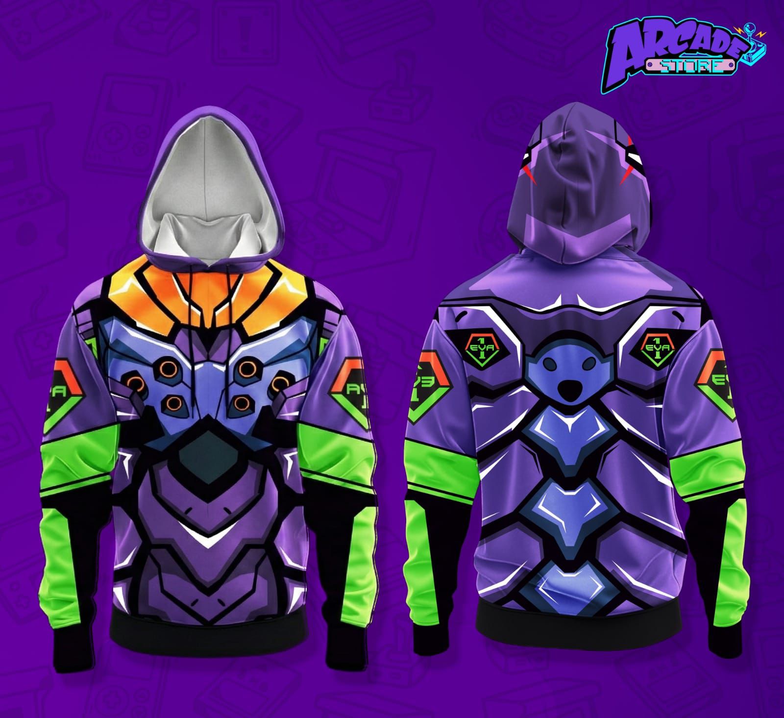 Hoodie - Arcade - Evangelion 01 - M