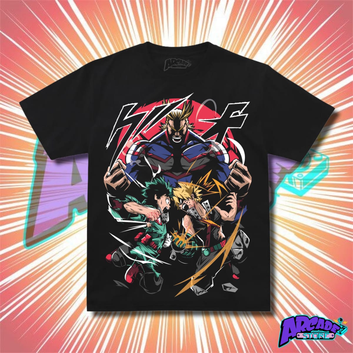 Playera - Arcade - My Hero Academia 02