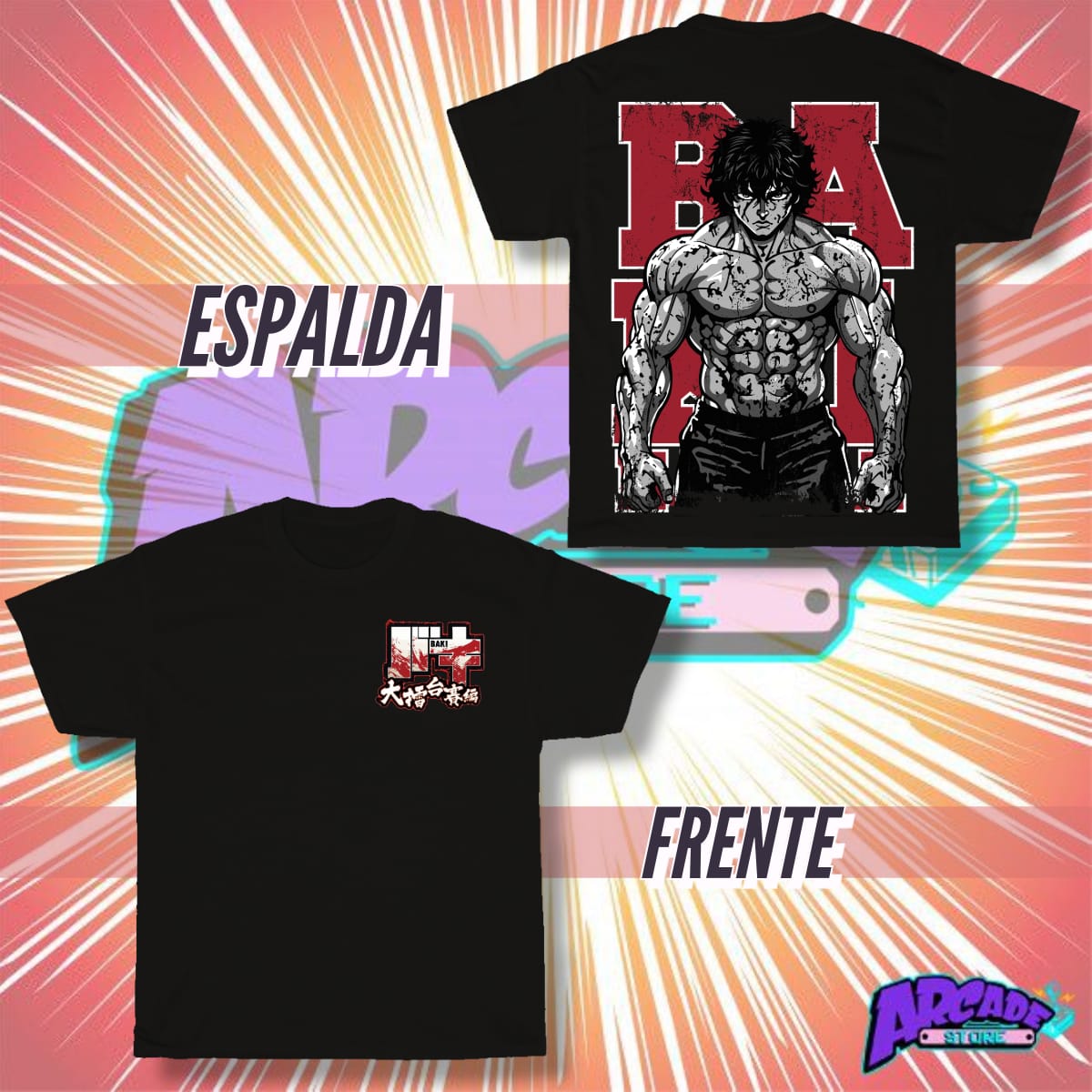 Playera - Arcade - Baki 01