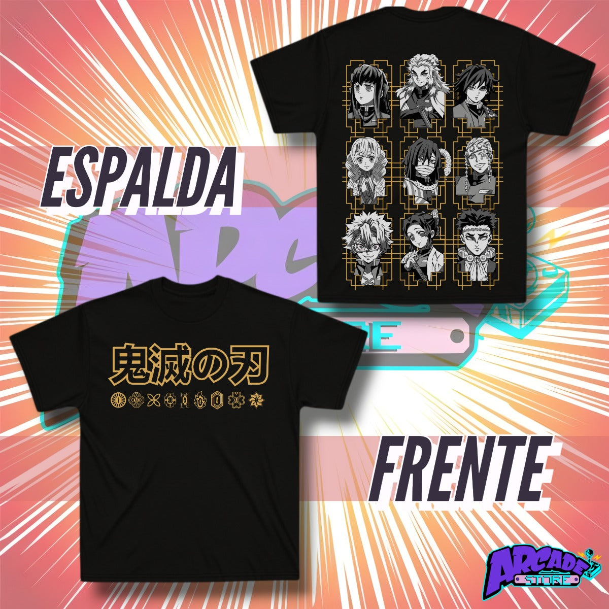 Playera - Arcade - Demon´s Slayer 08