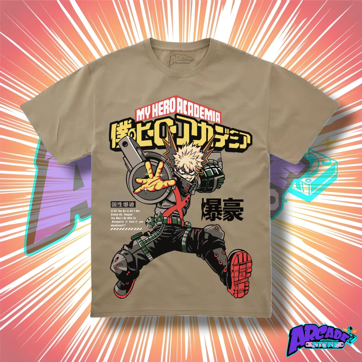 Playera - Arcade - My Hero Academia 04