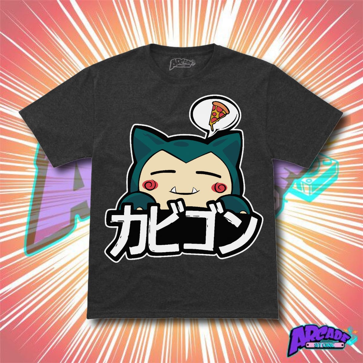 Playera - Arcade - Pokémon 09 - Snorlax Soñando