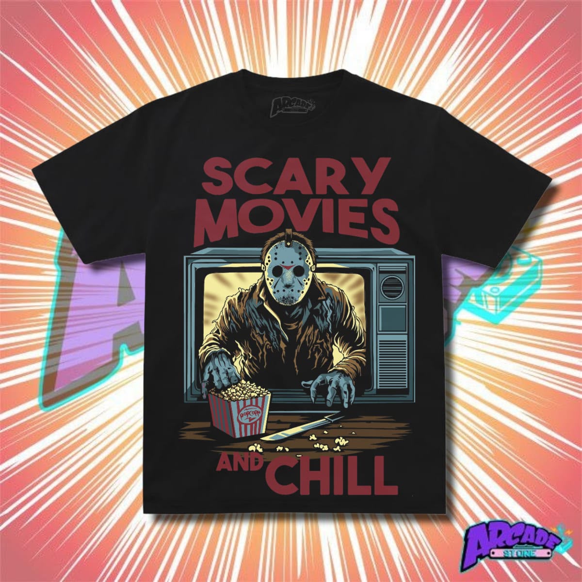 Playera - Arcade - Halloween 01 - Scary Movies