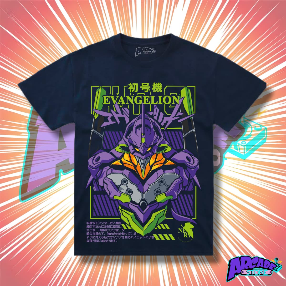 Playera - Arcade - Evangelion 02