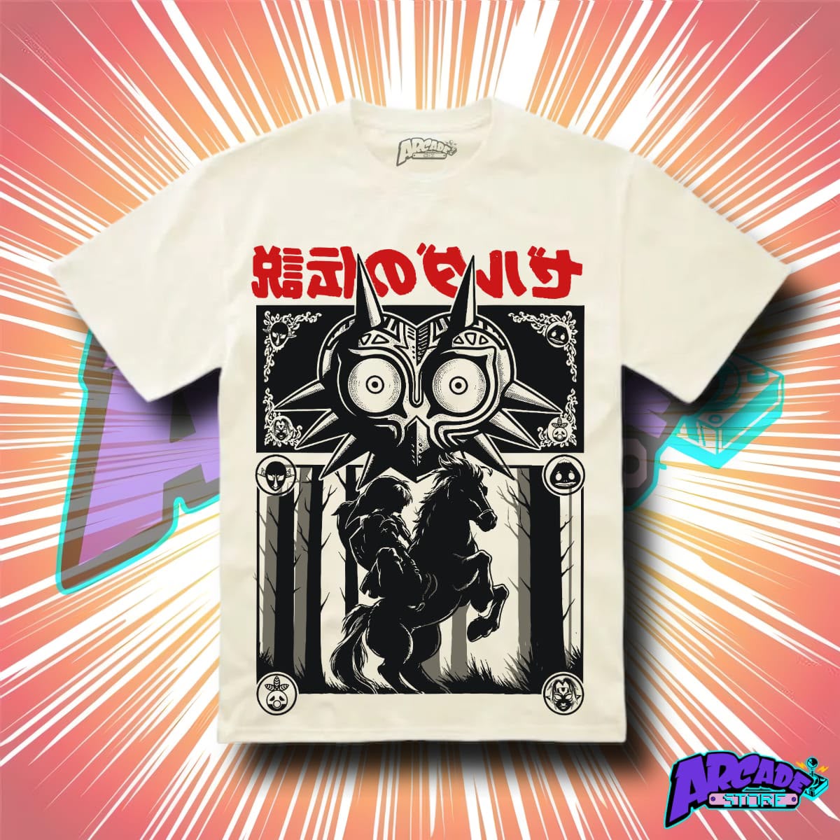 Playera - Arcade - The Legend Of Zelda 10 - Majora´s Mask