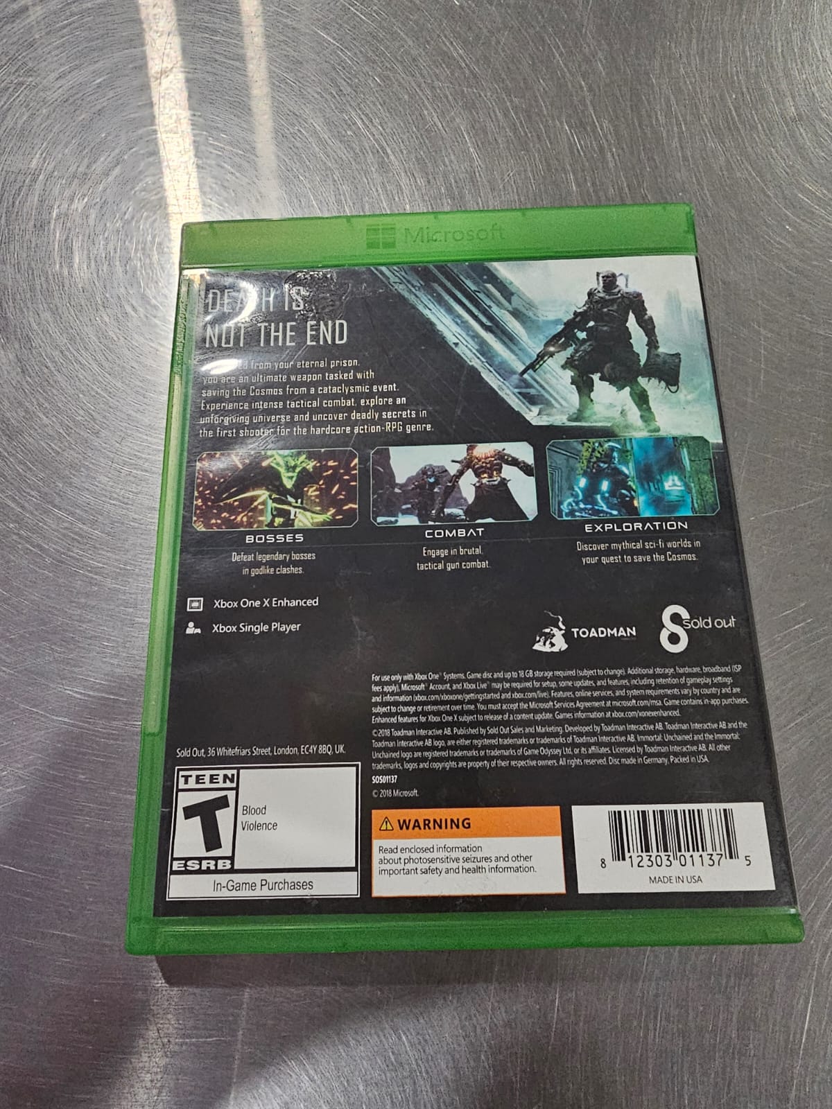 Immortal Unchained Xbox one Usado