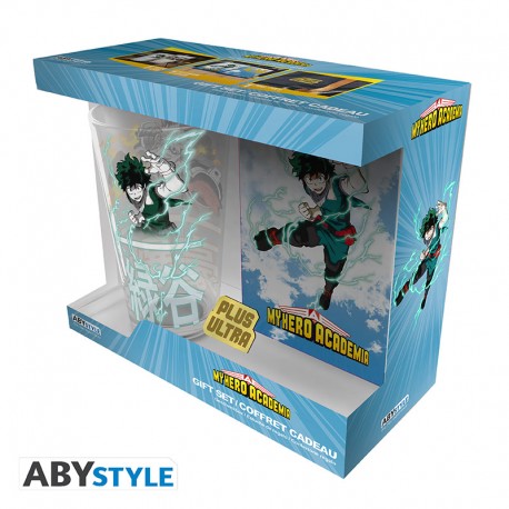 Abystyle My Hero Academia - Vaso XXL + Pin + Libreta Pocket "Heroes"