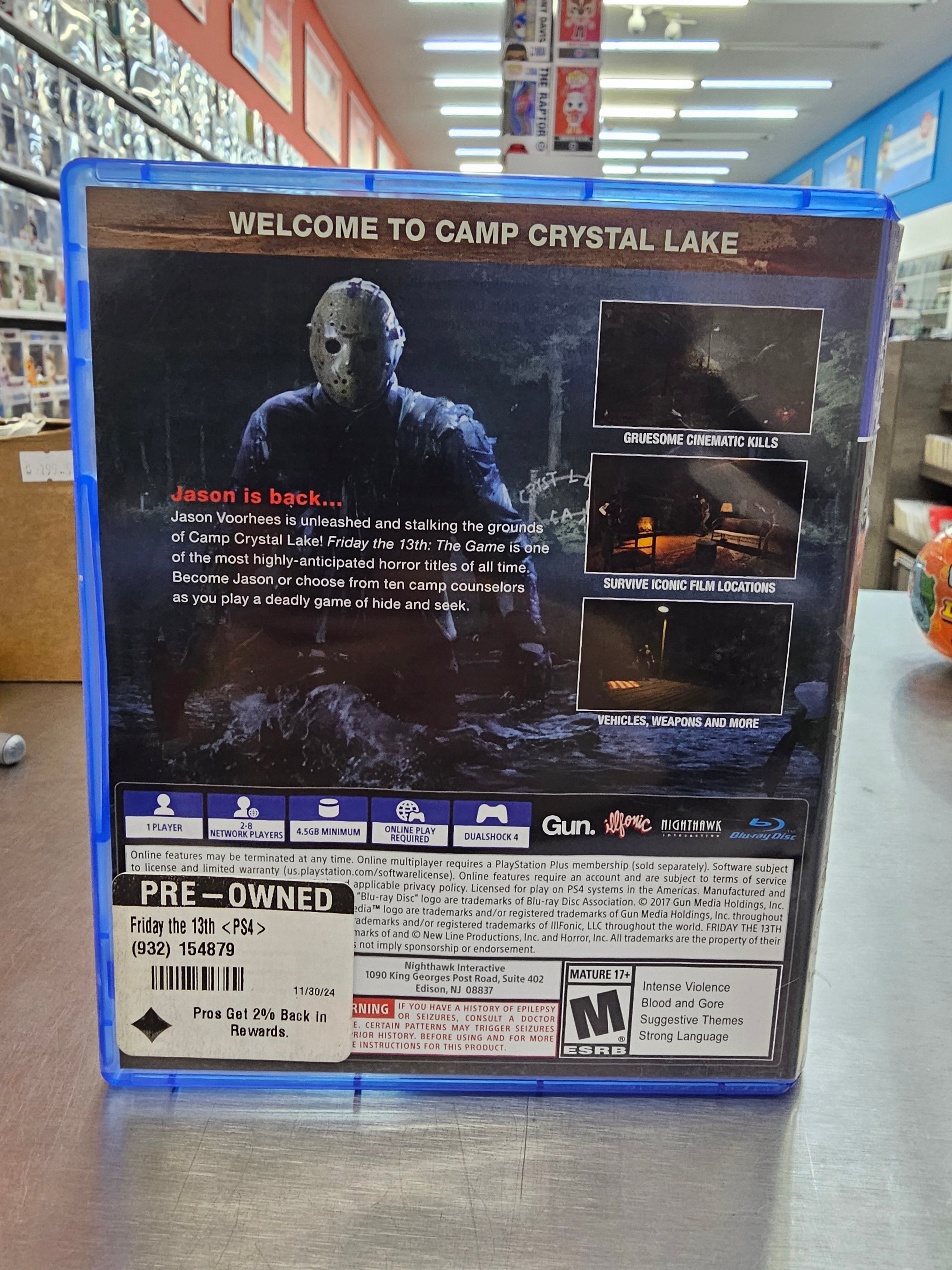 Friday The 13Th The Game Ps4 Usado