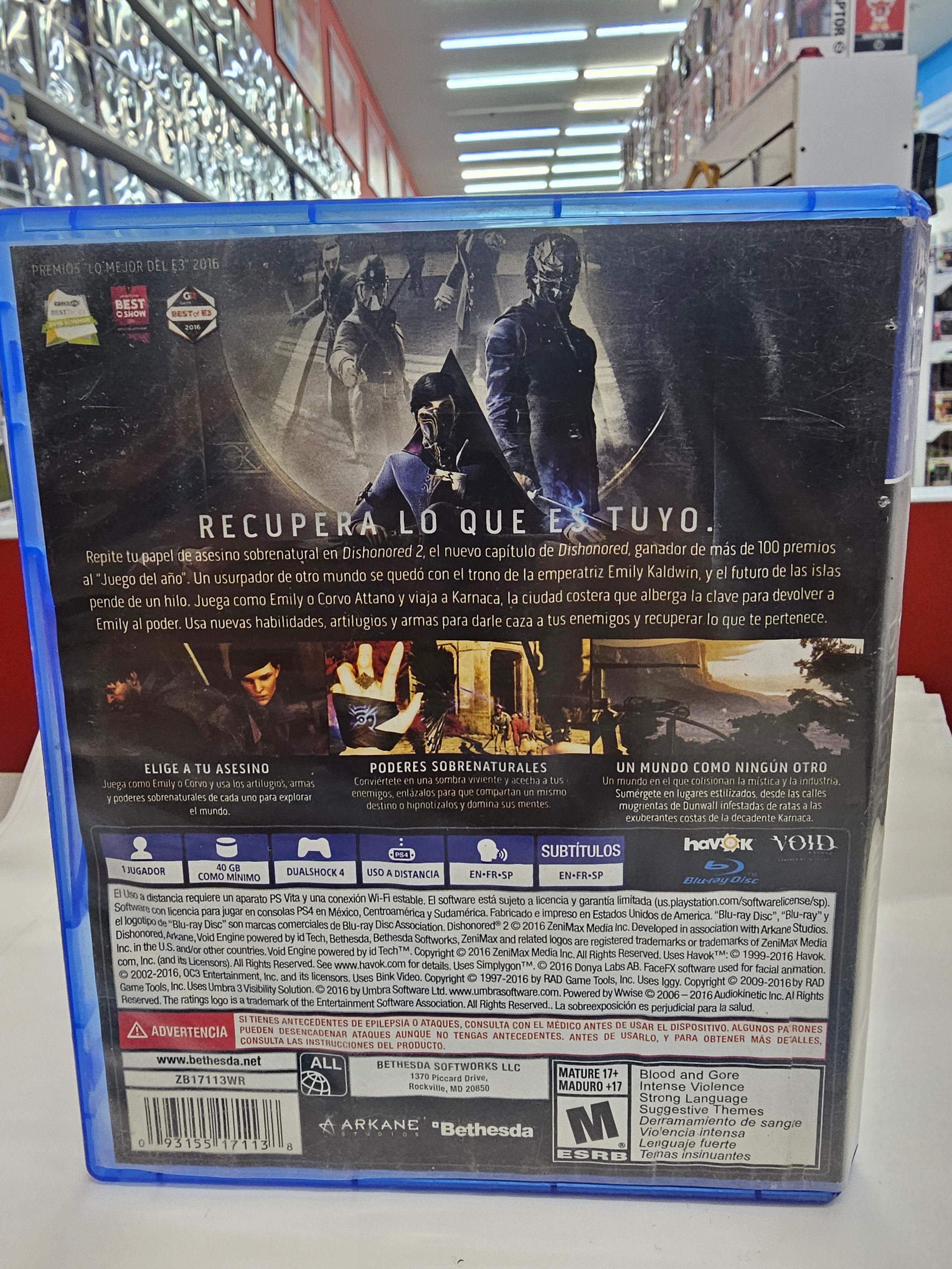 Dishonored 2 Ps4 Usado