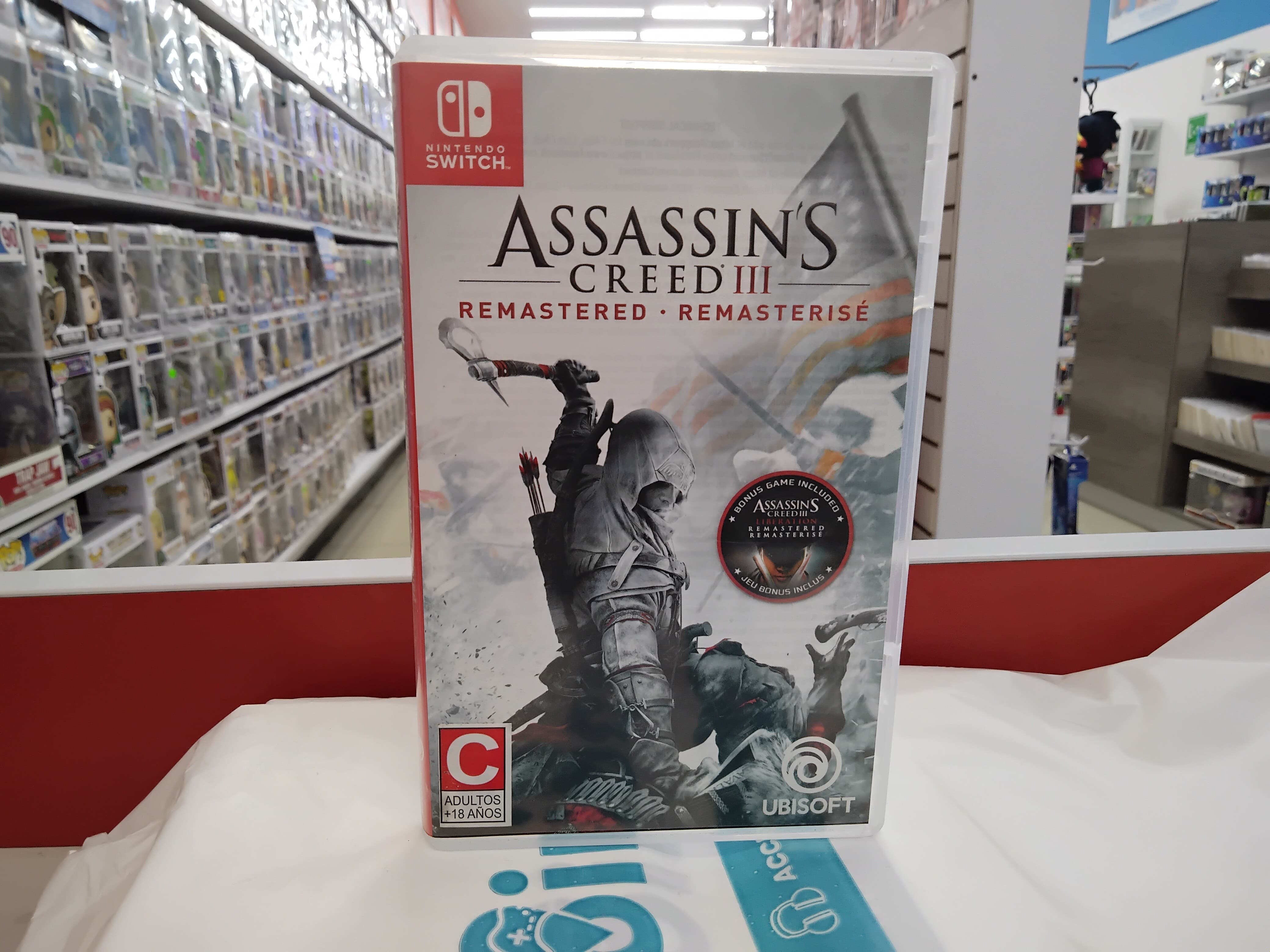 Assassins Creed III Remastered Nintendo Switch Usado