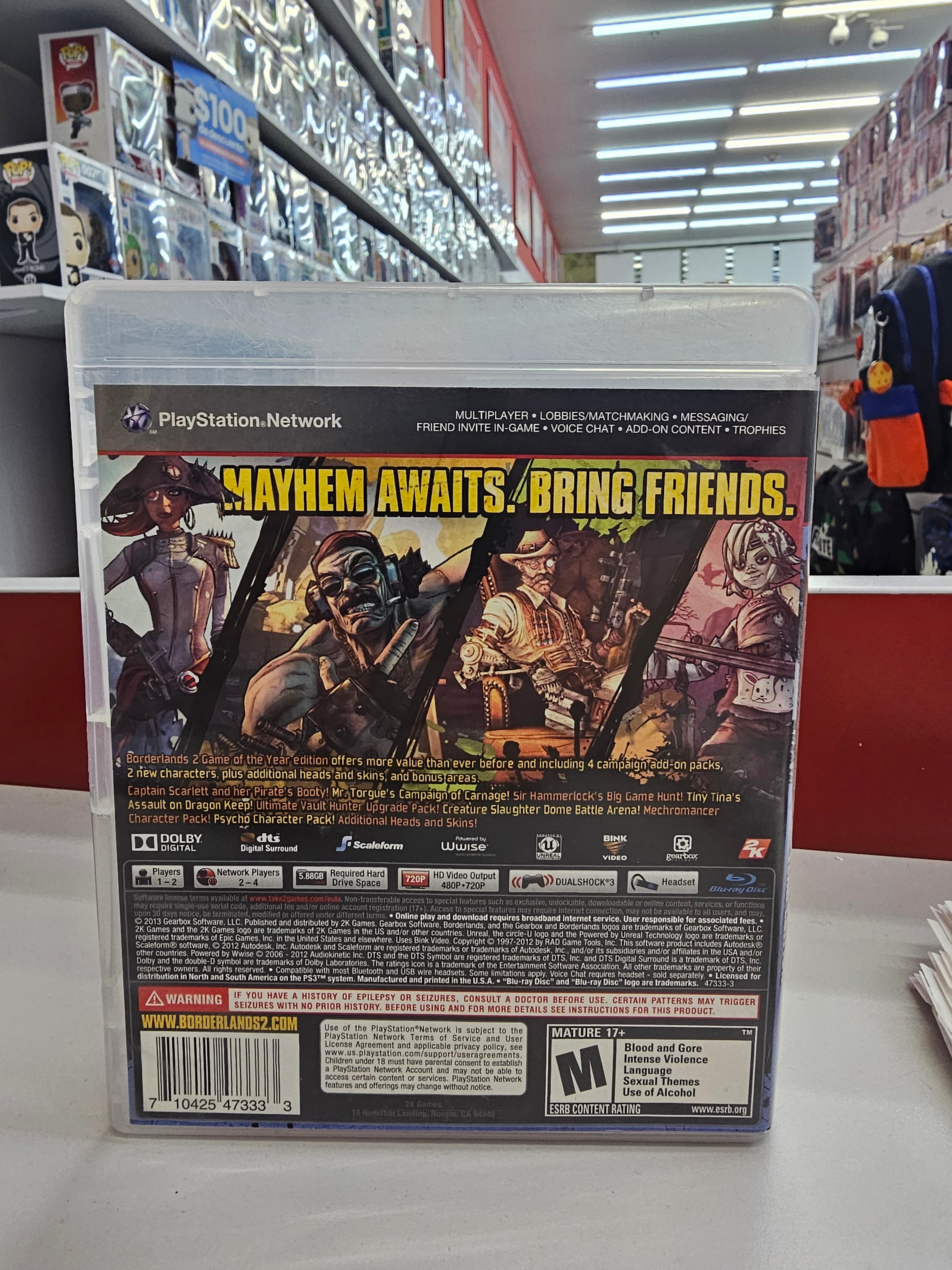 Borderlands 2 Game of the Year PS3 Usado