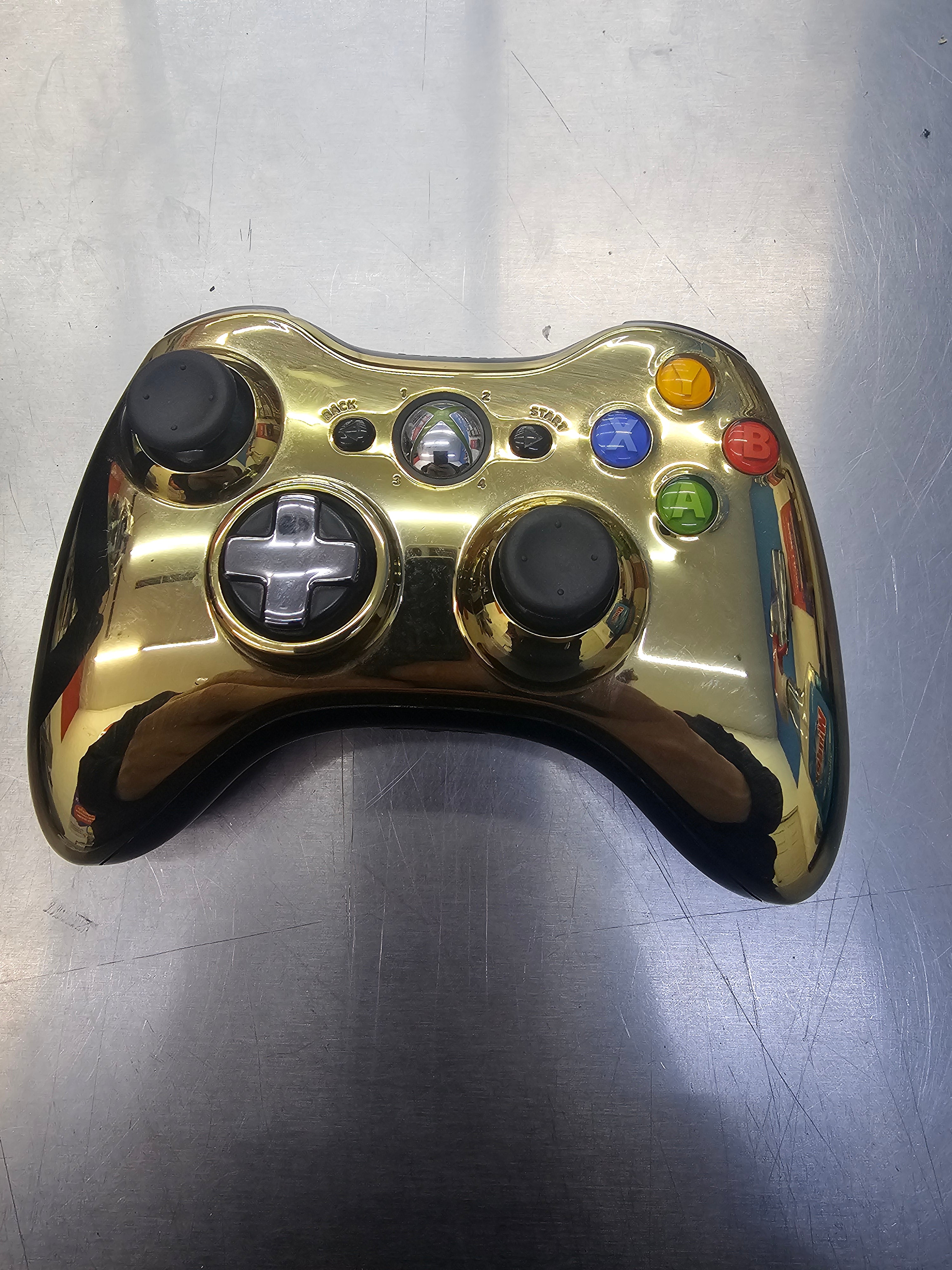 Control Inalámbrico Xbox 360 Dorado Usado