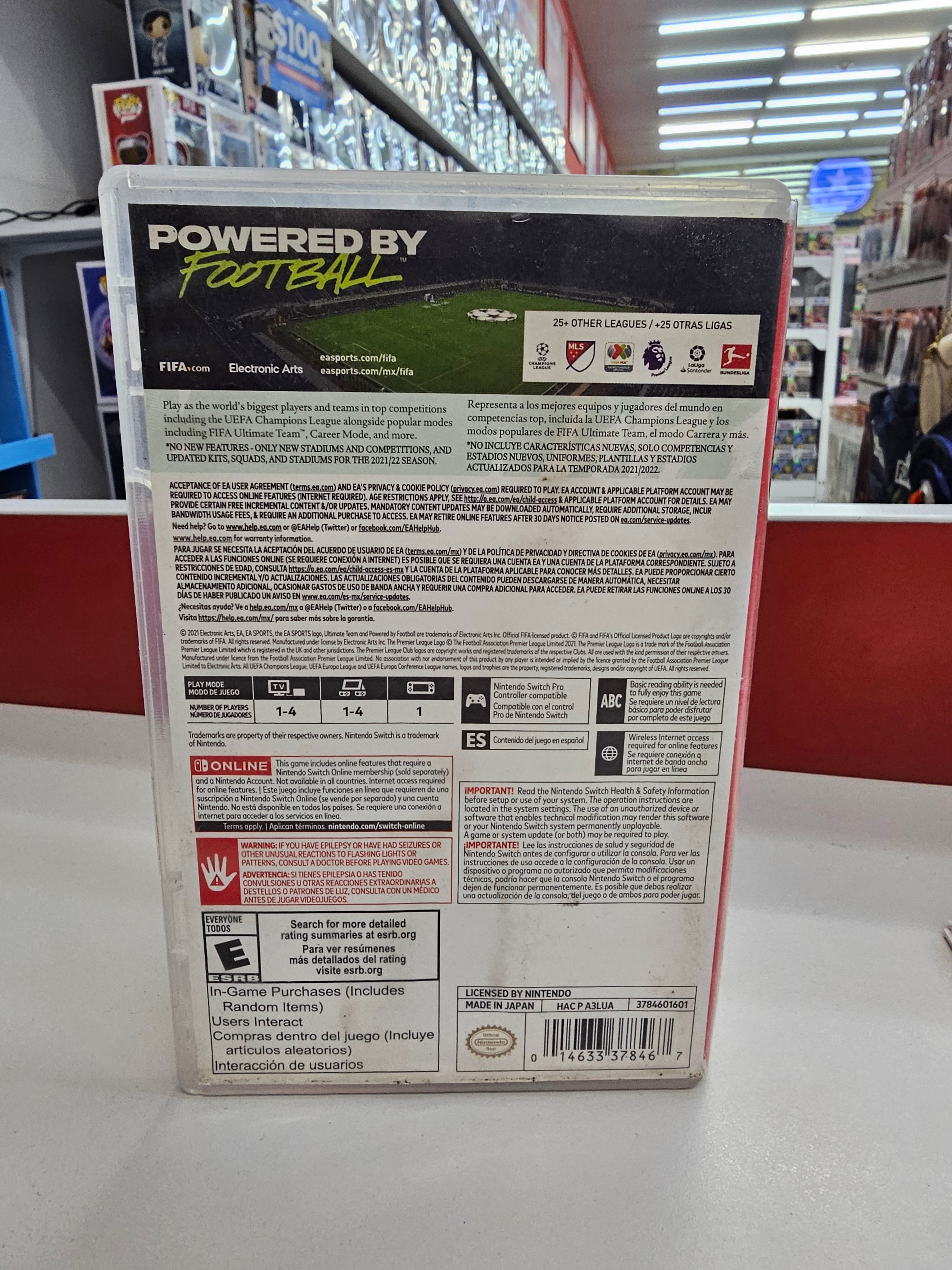 FIFA 22 Nintendo Switch Usado