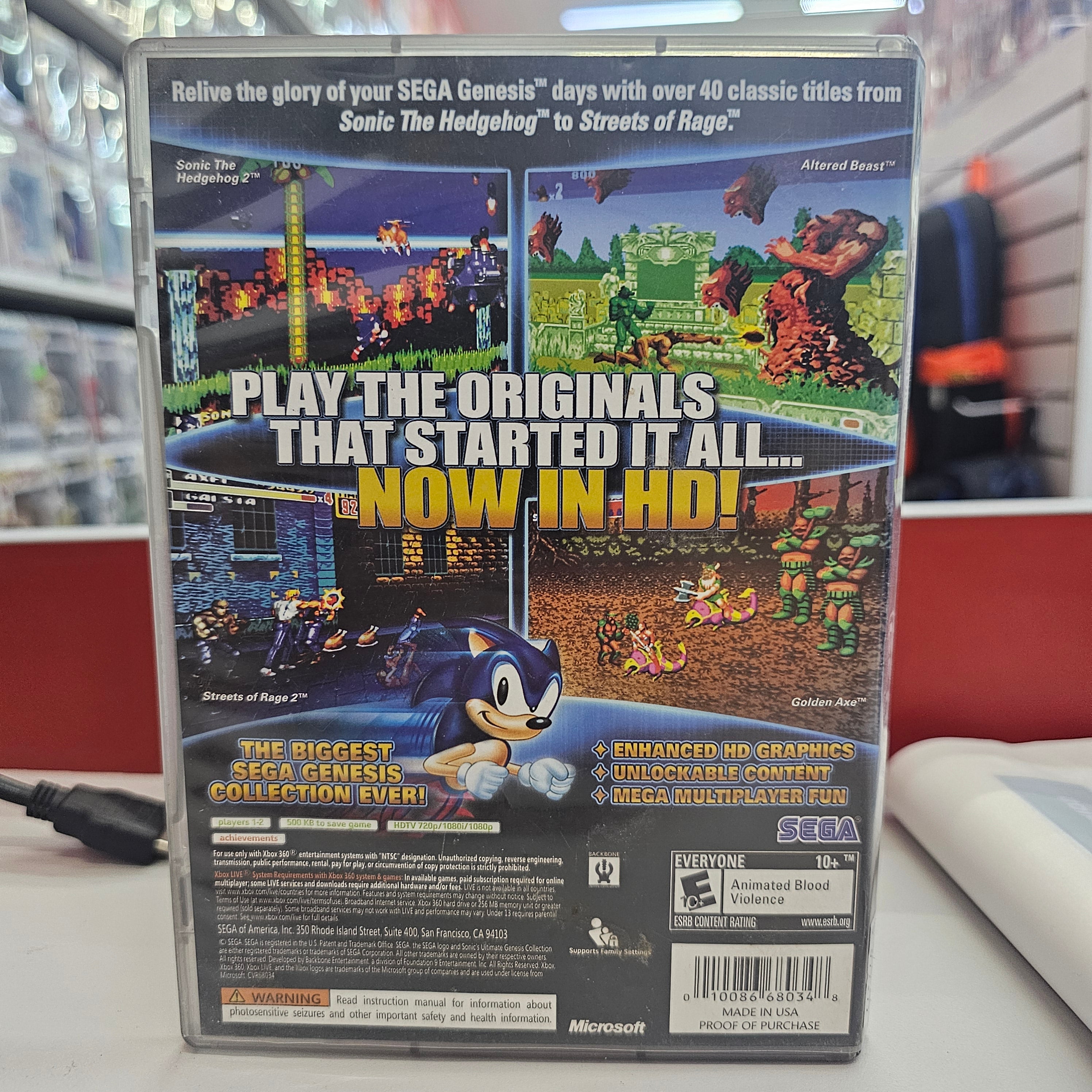 Sonic Ultimate Genesis Collection Xbox 360 Usado