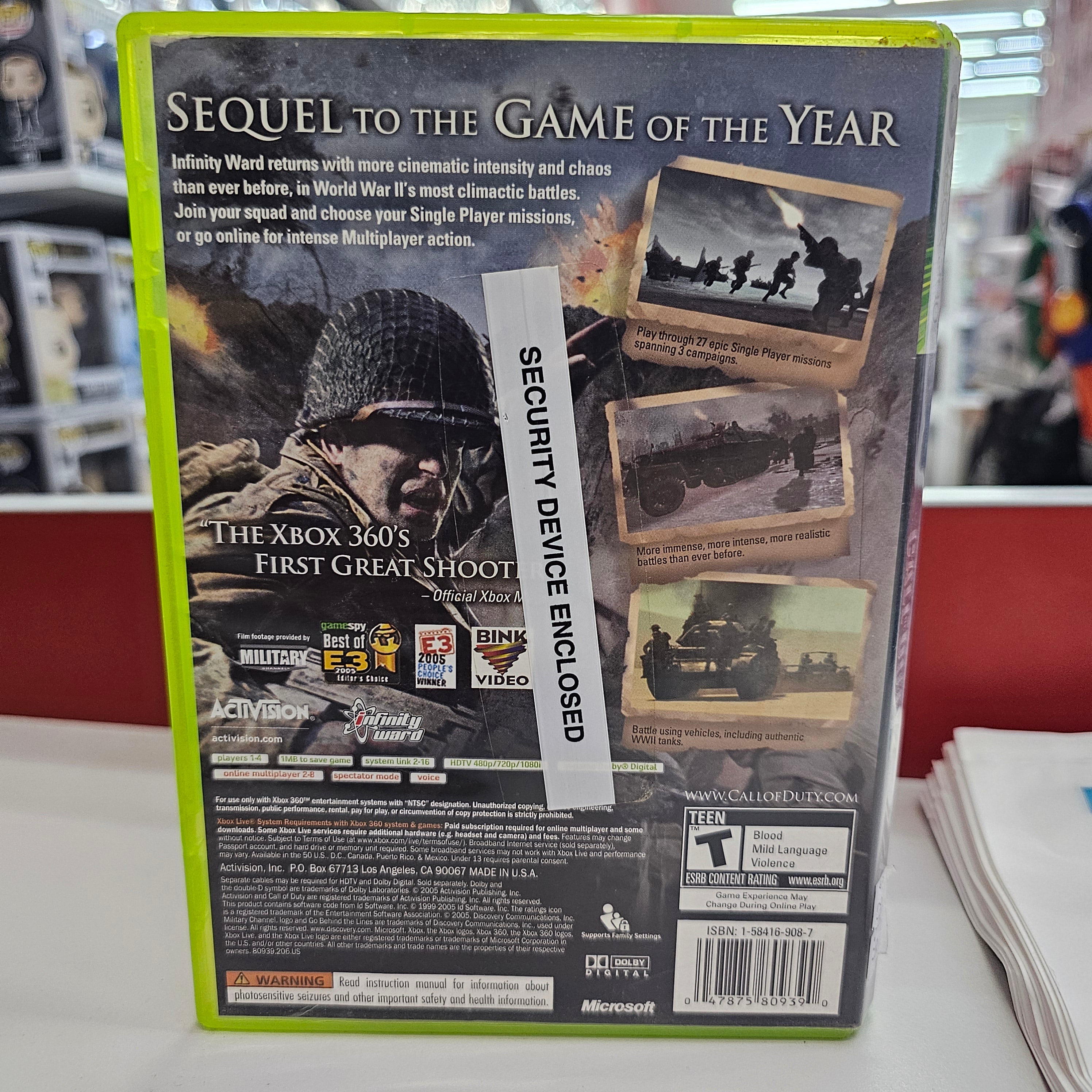 Call Of Duty 2 Xbox 360 Usado