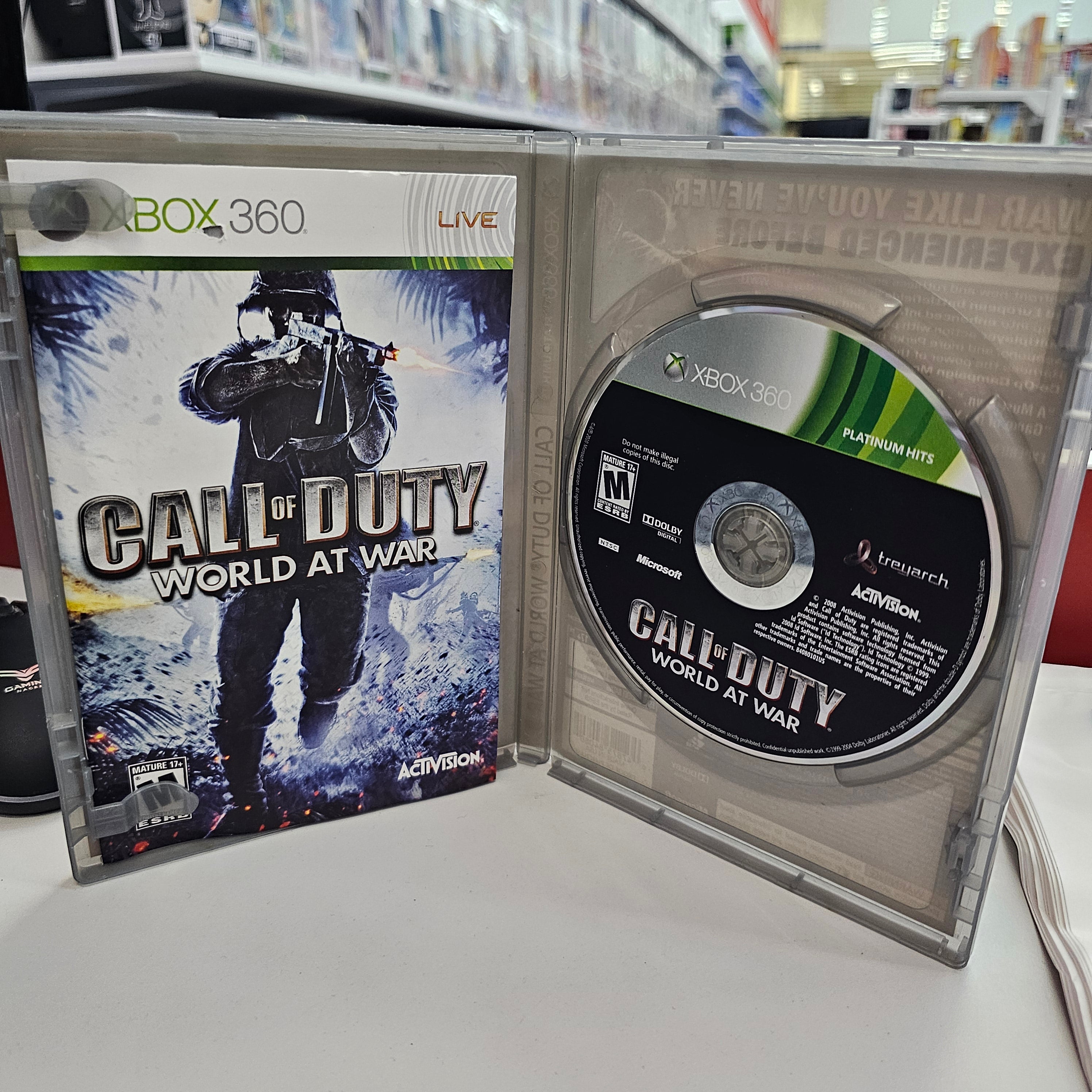 Call Of Duty World At War Xbox 360 Usado