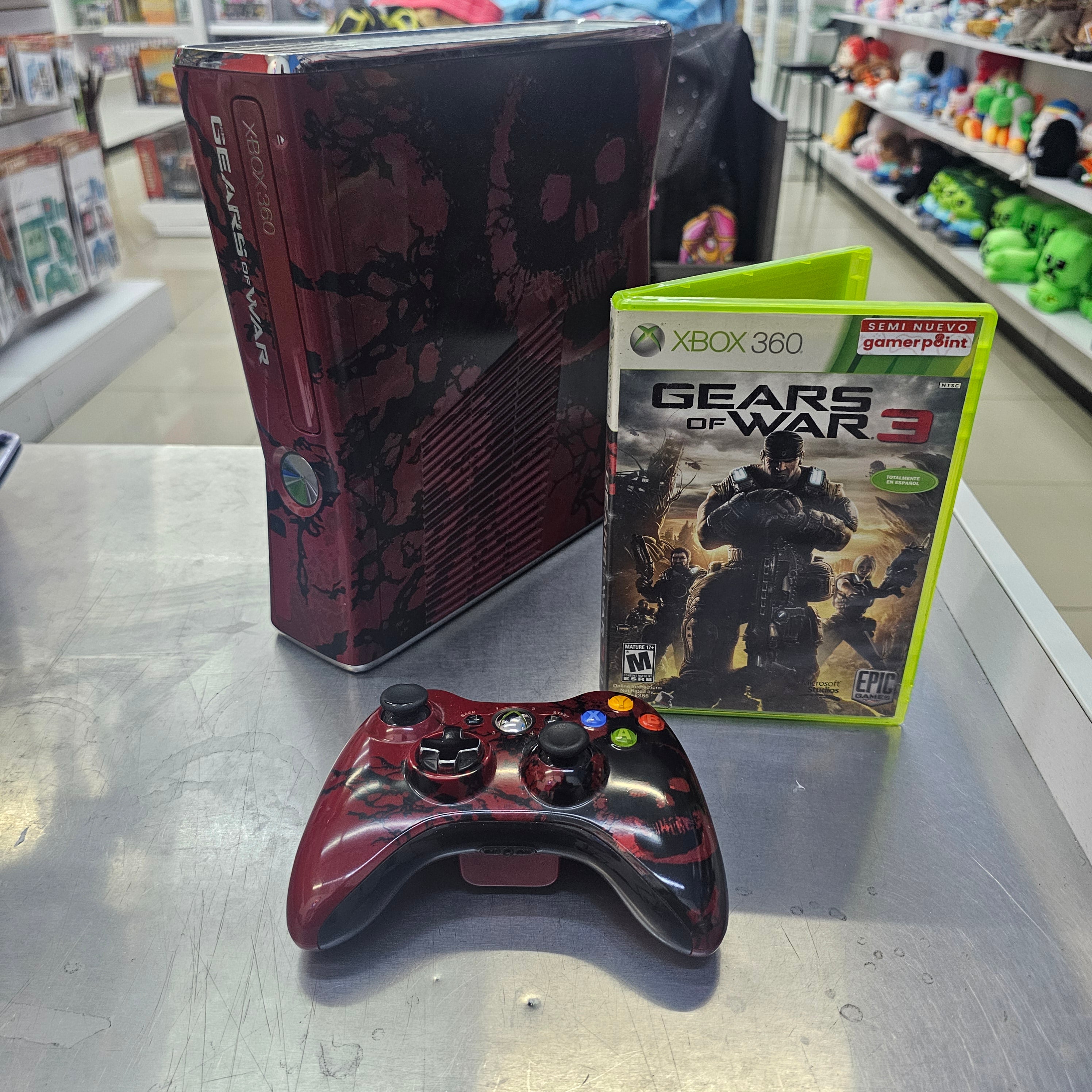 Consola Xbox 360 Gears of War 320gb Usada + Gears of war 3