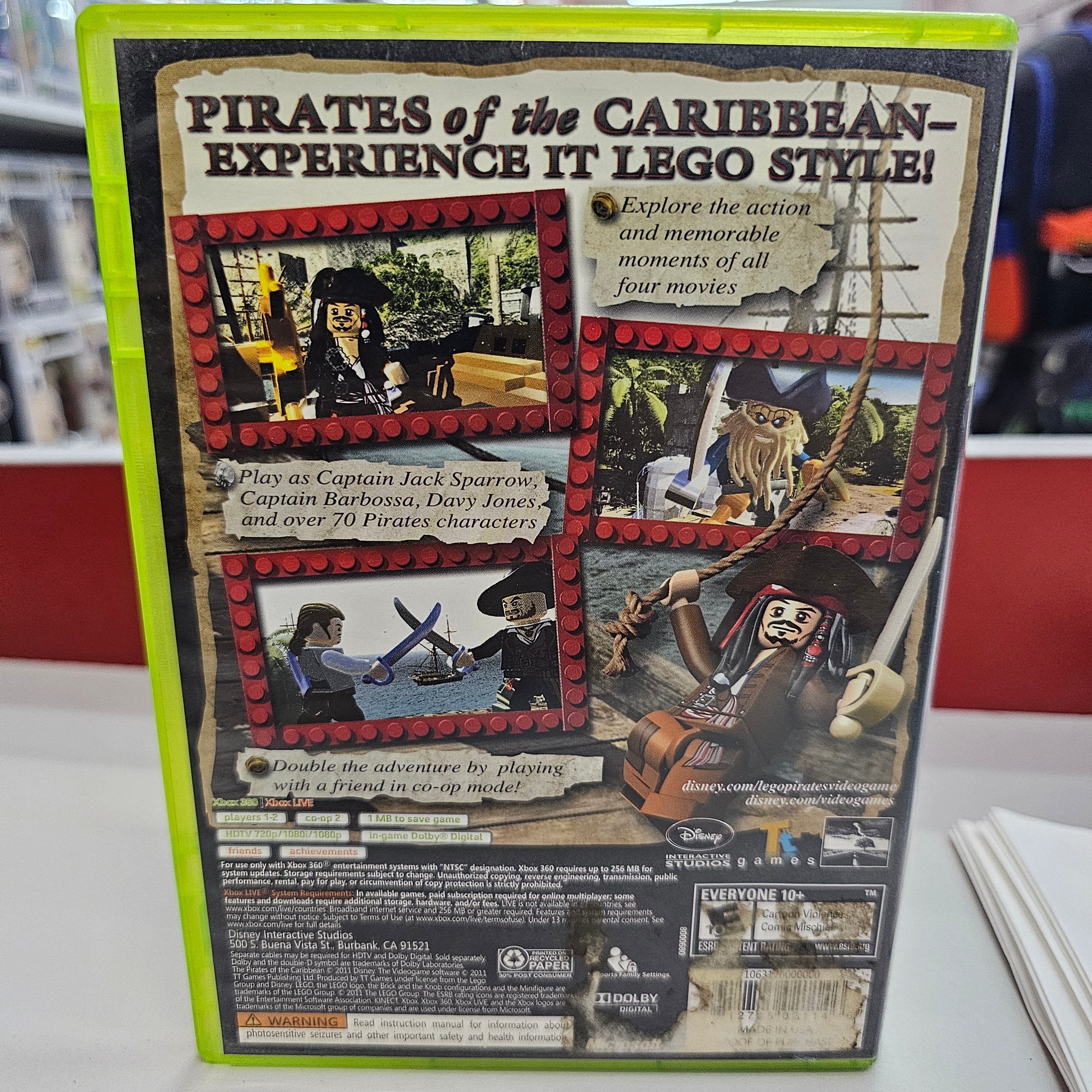 Lego Pirates of the Caribbean Xbox 360 Usado