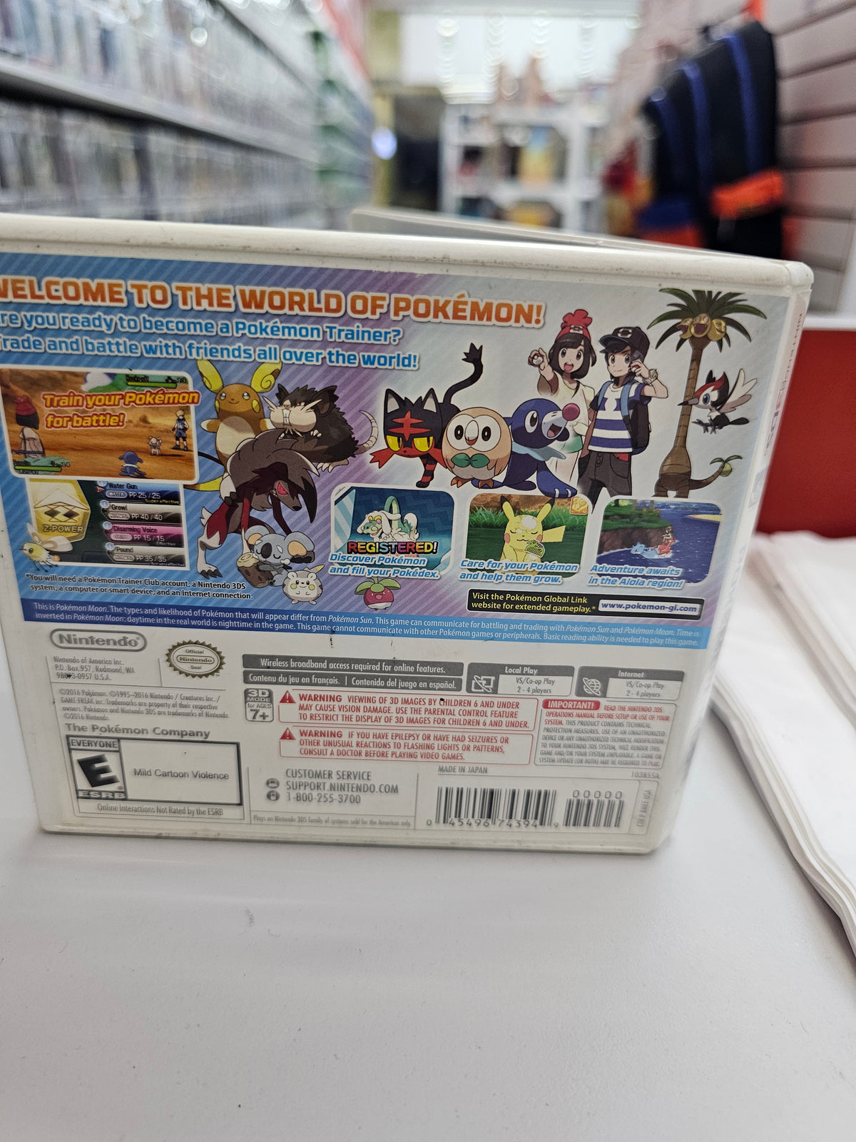 Pokemon Moon Nintendo 3Ds Usado