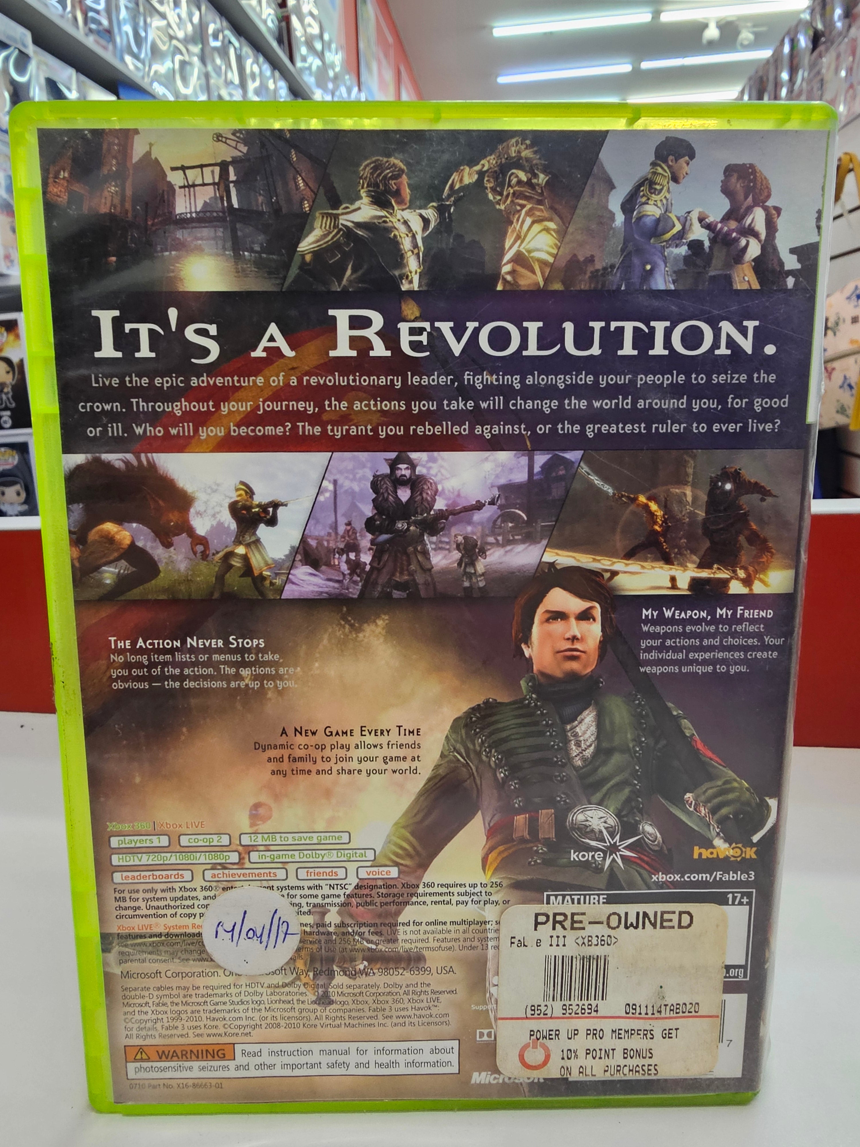 Fable 3 Xbox 360 Usado