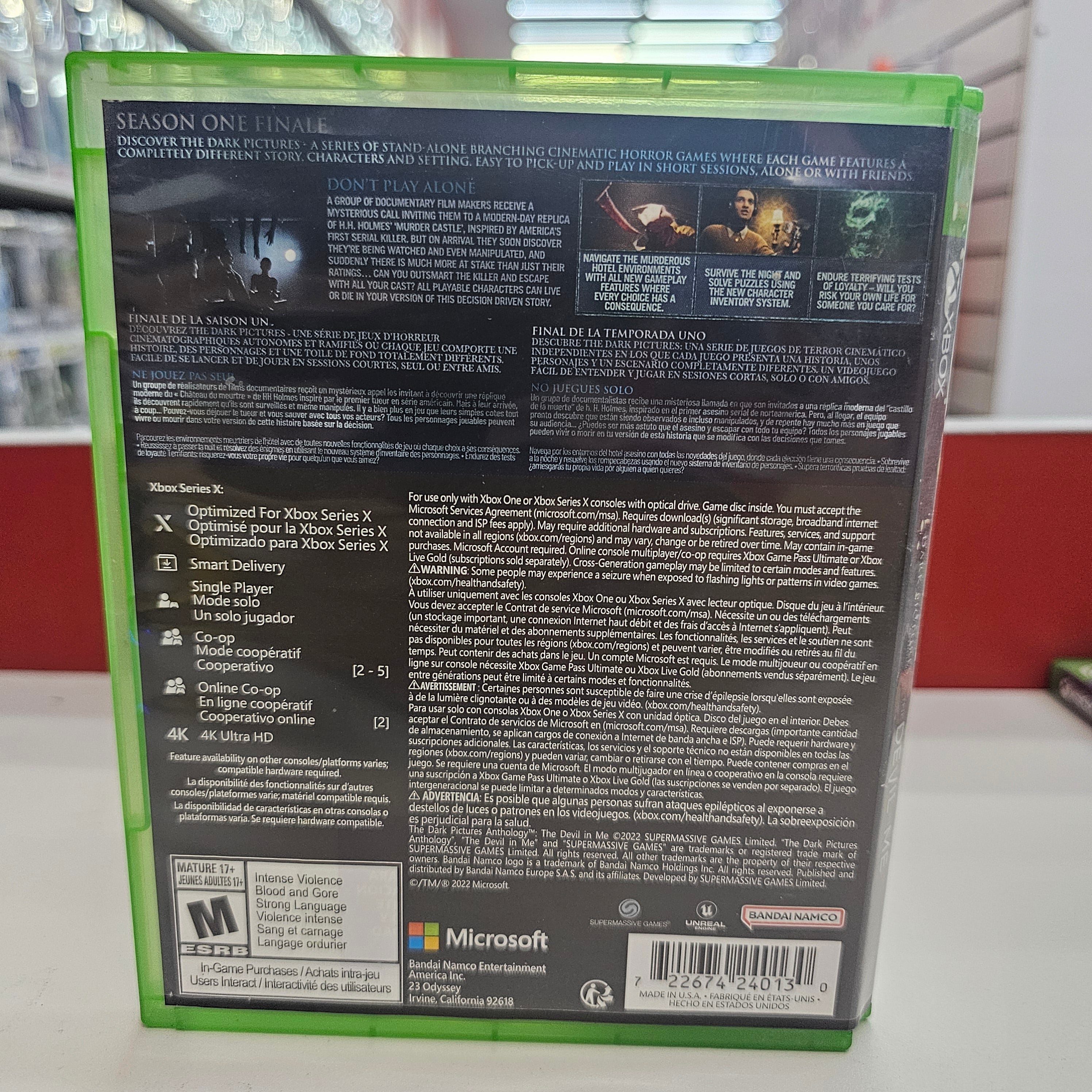 The Dark Pictures Anthology The Devil In Me Xbox one Usado