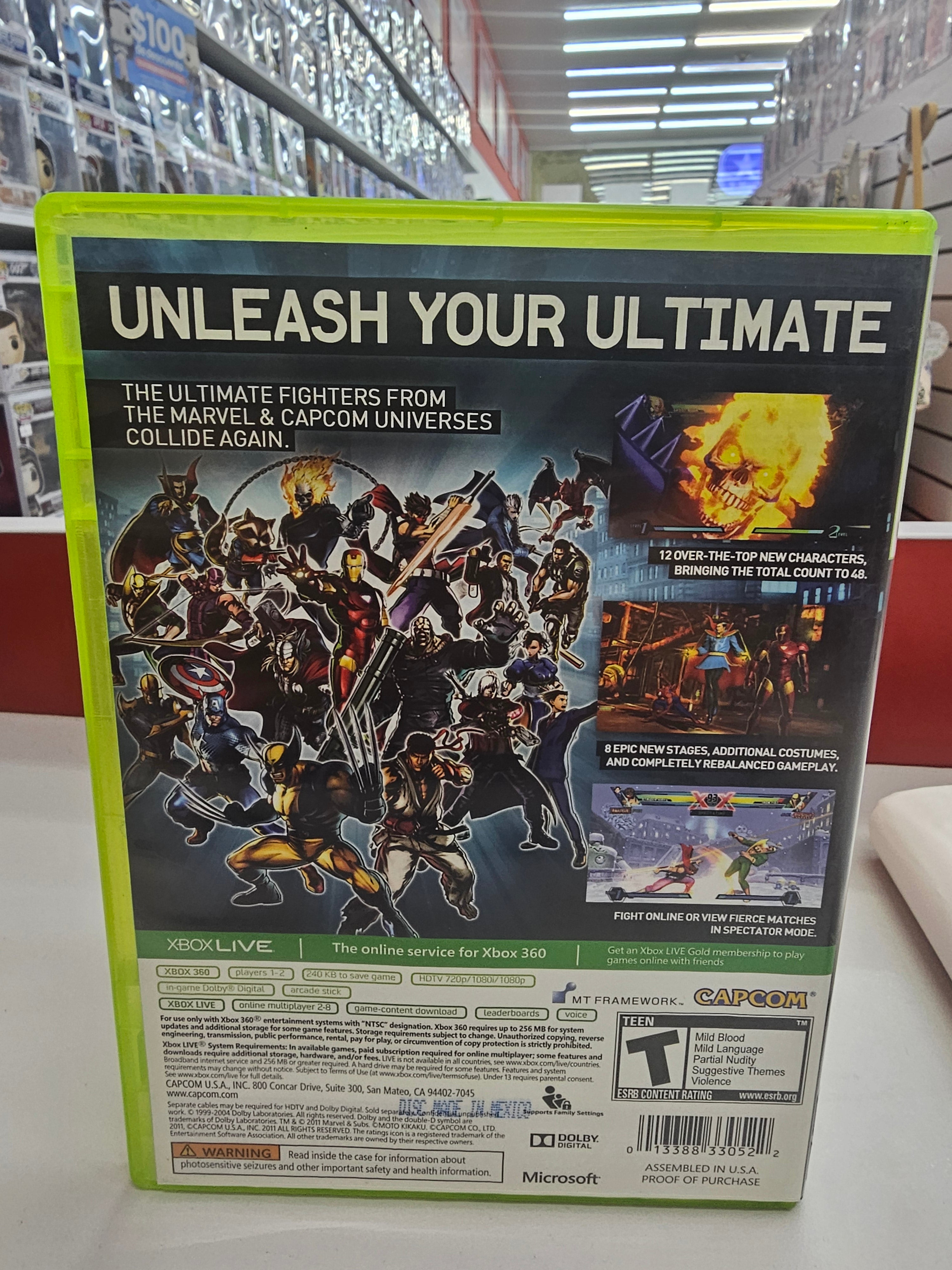 Ultimate Marvel Vs Capcom 3 Xbox 360 Usado