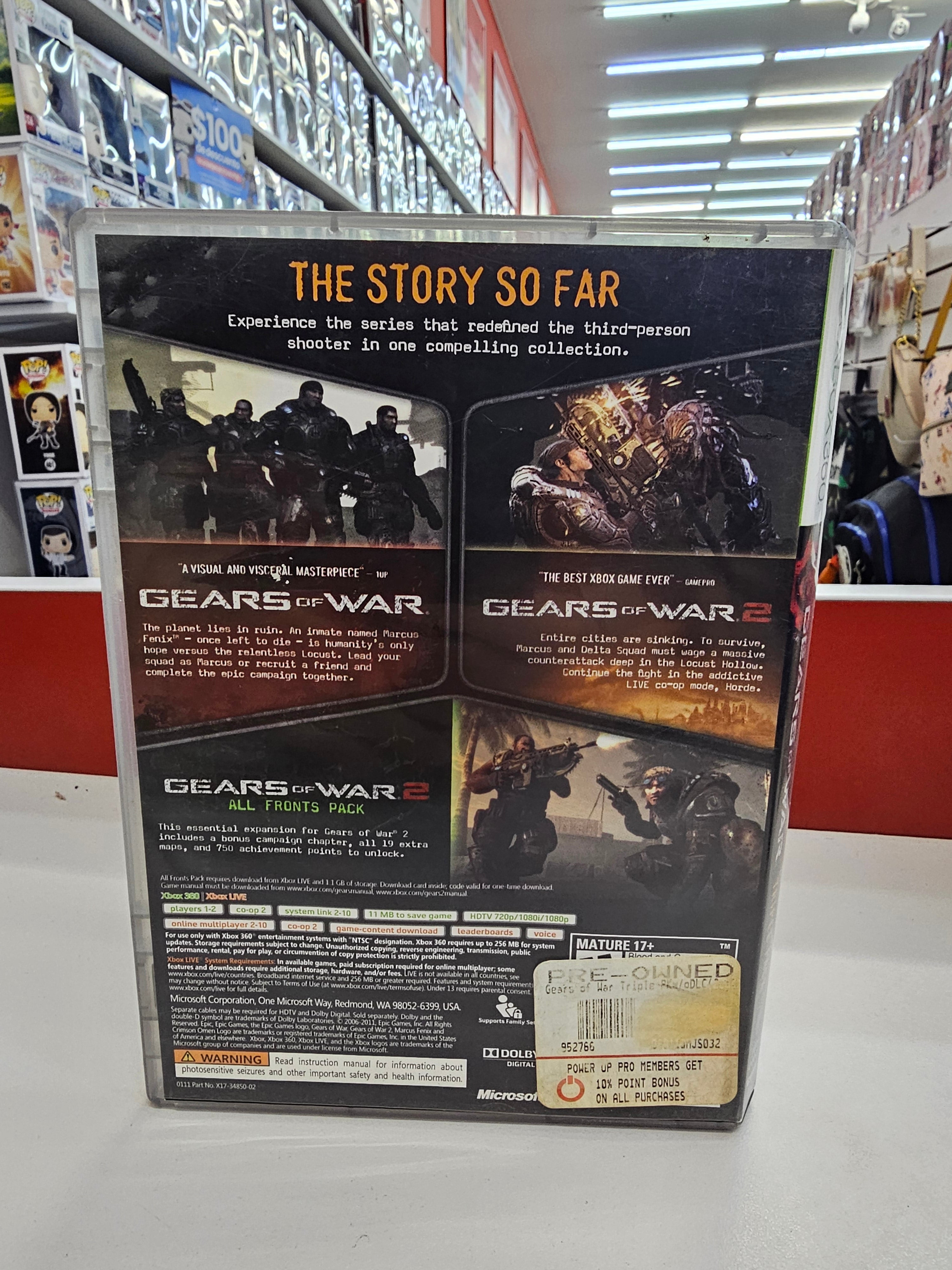 Gears Of War Pack Triple Xbox 360 Usado