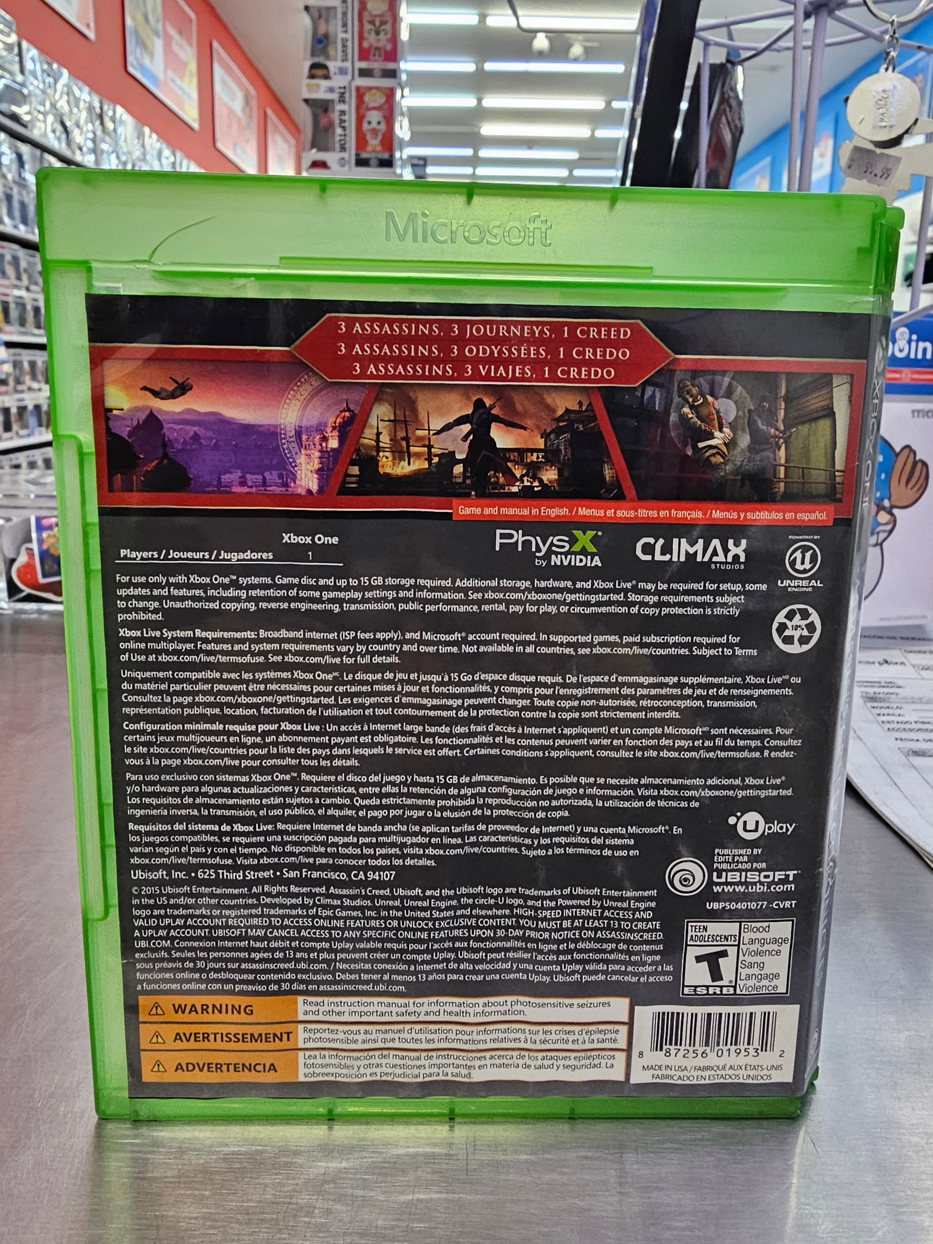 Assassins Creed Chronicles Xbox One Usado