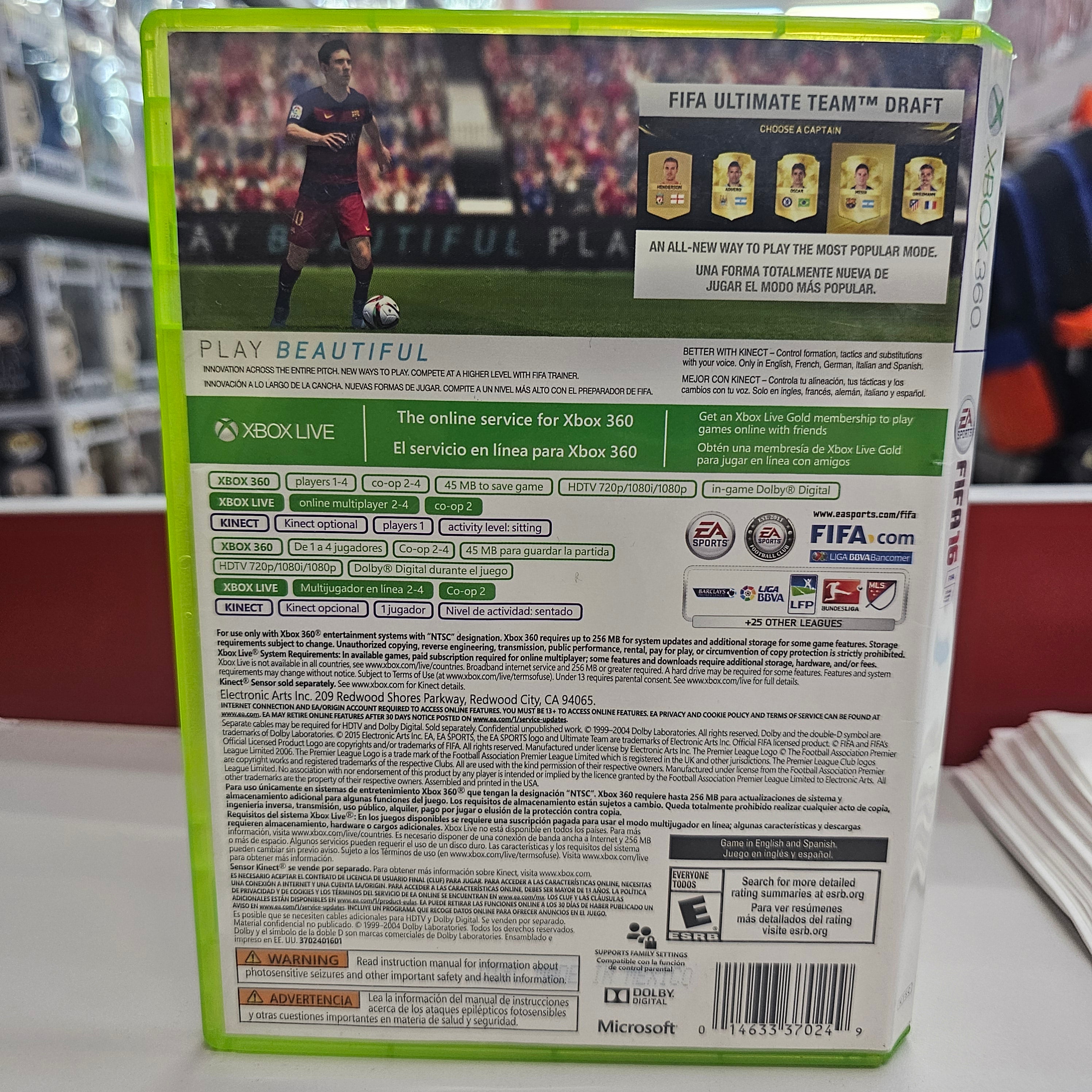 Fifa 16 Xbox 360 Usado