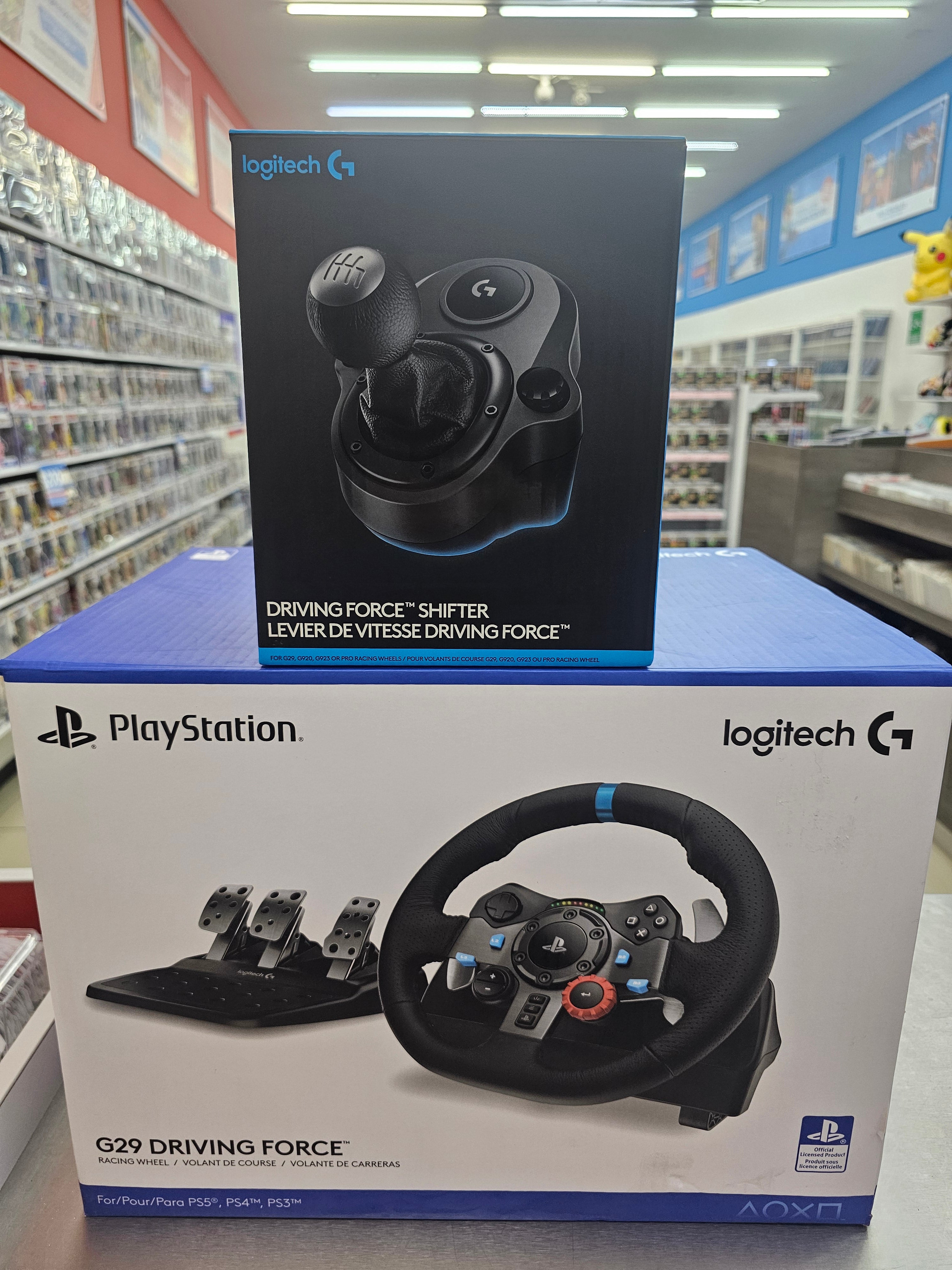 Volante G29 Driving Force Logitech Usado + Driving Force Shifter (Palanca de cambios)