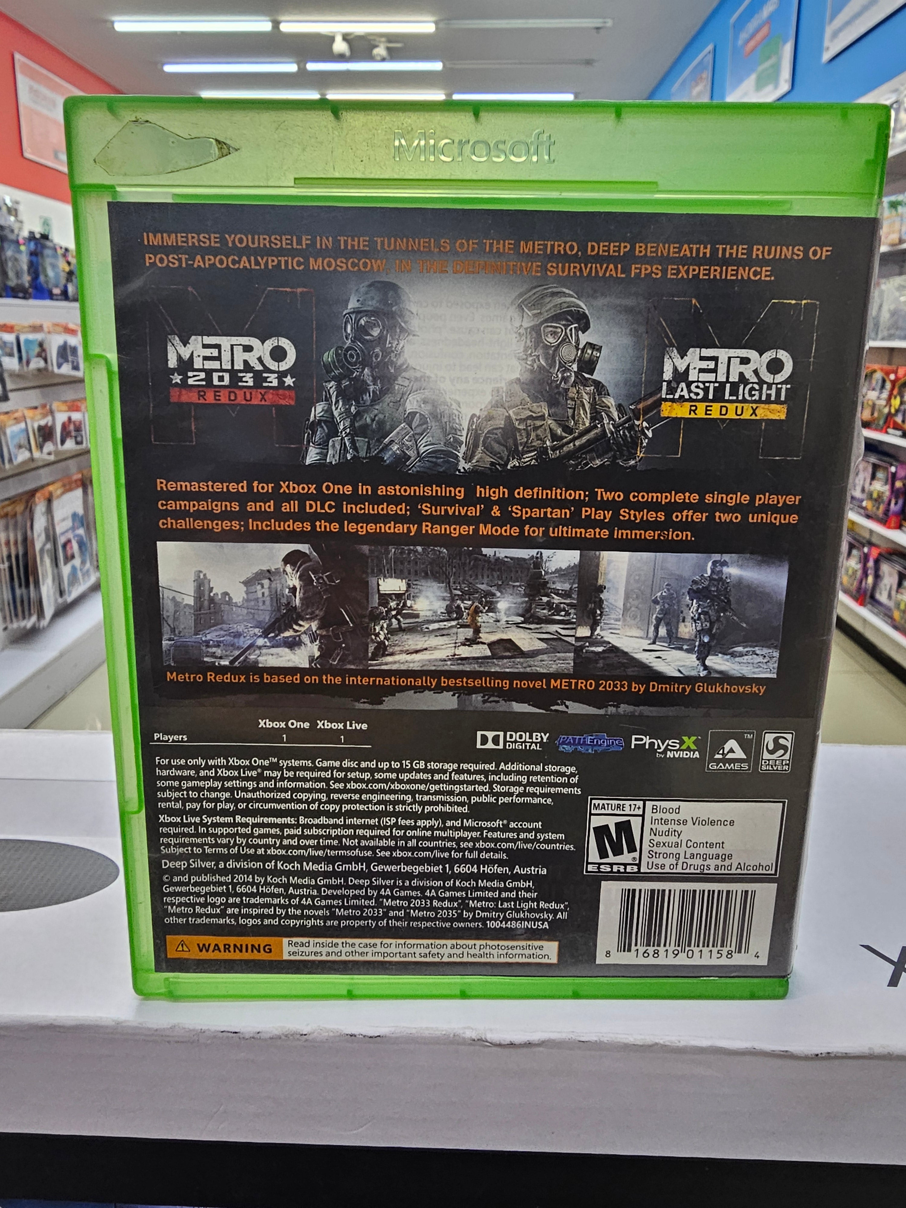 Metro Redux Xbox One Usado
