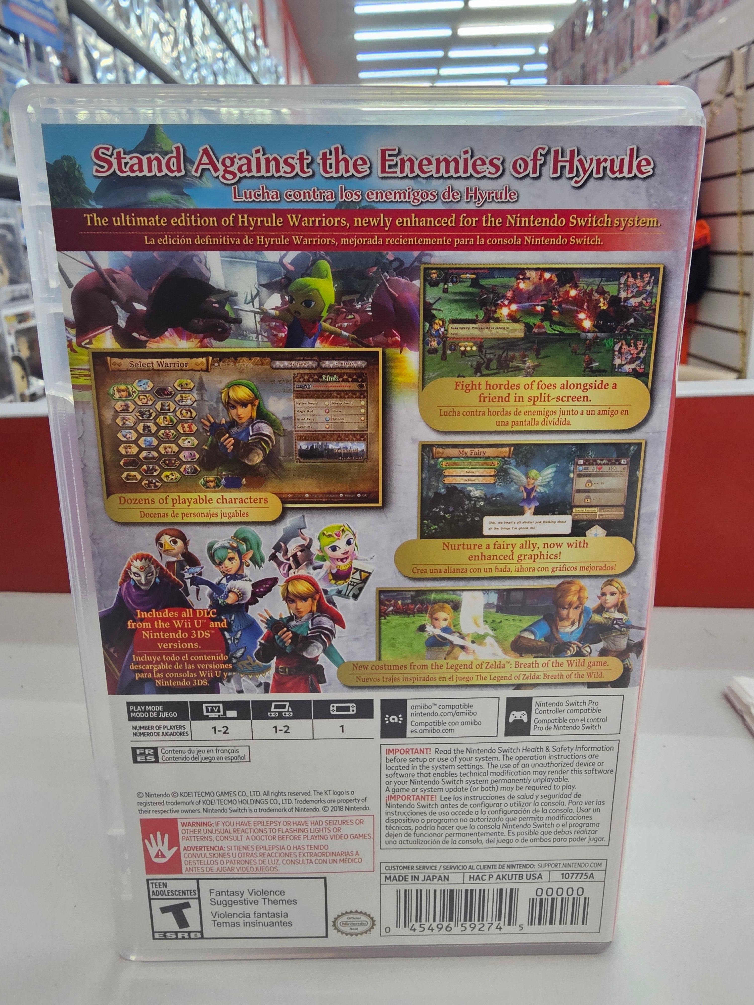 Hyrule Warriors Definitive Edition Nintendo Switch Usado