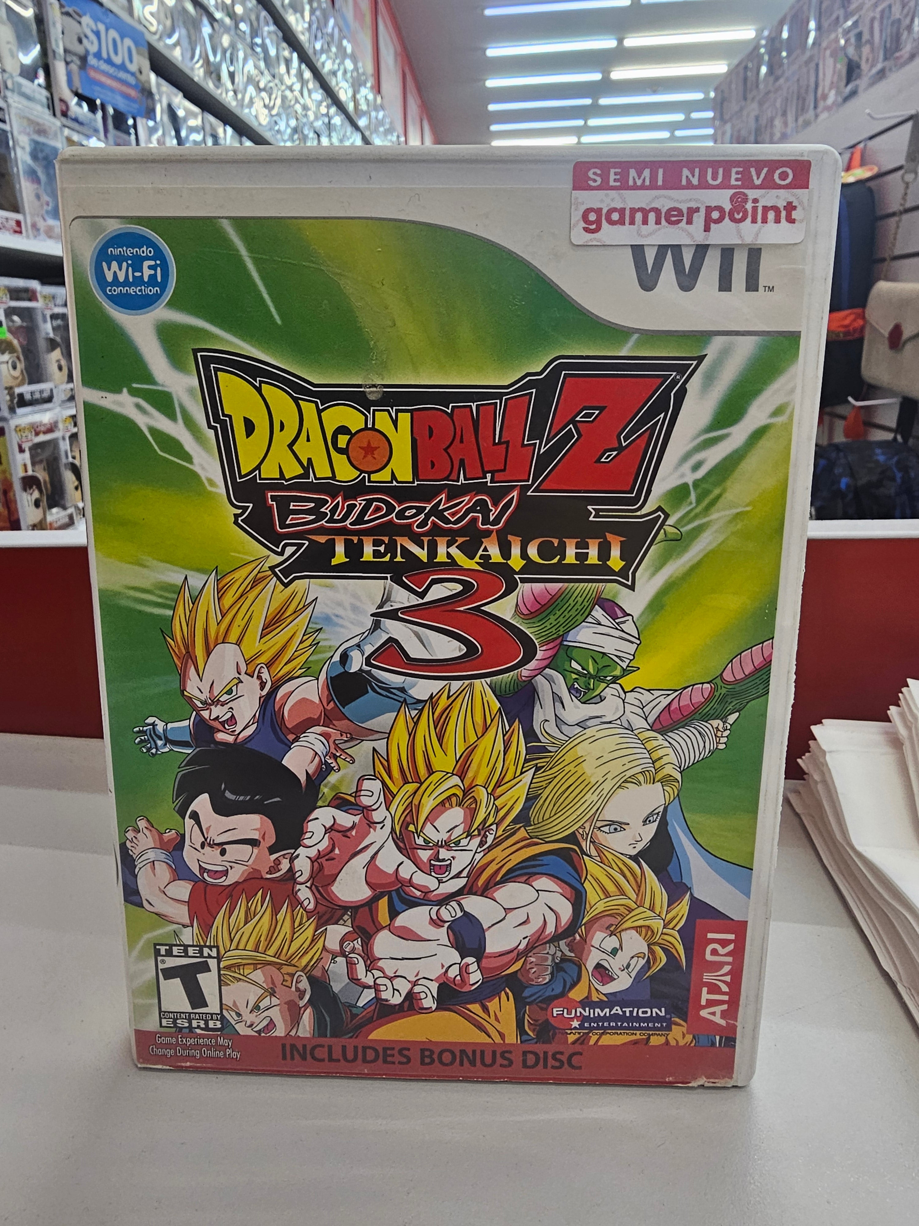 Dragon Ball Z Budokai Tenkaichi 3 Nintendo Wii Usado