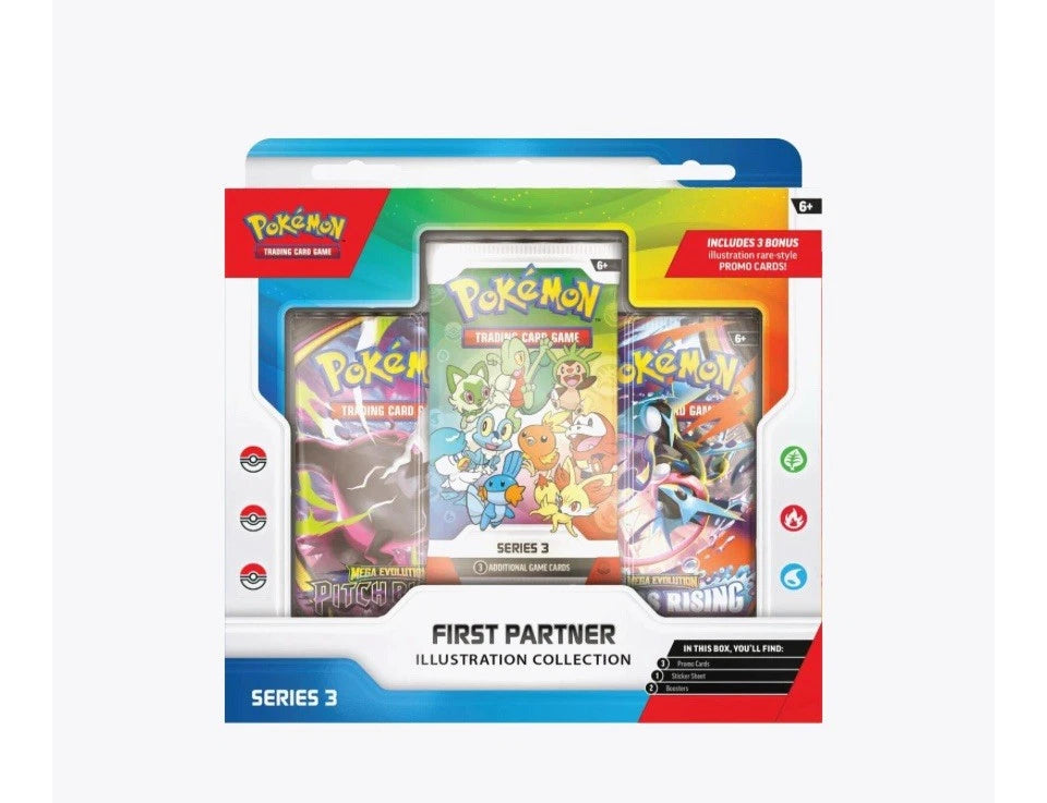 Pokémon TCG First Partner 3 Ilustration Collection - Inglés